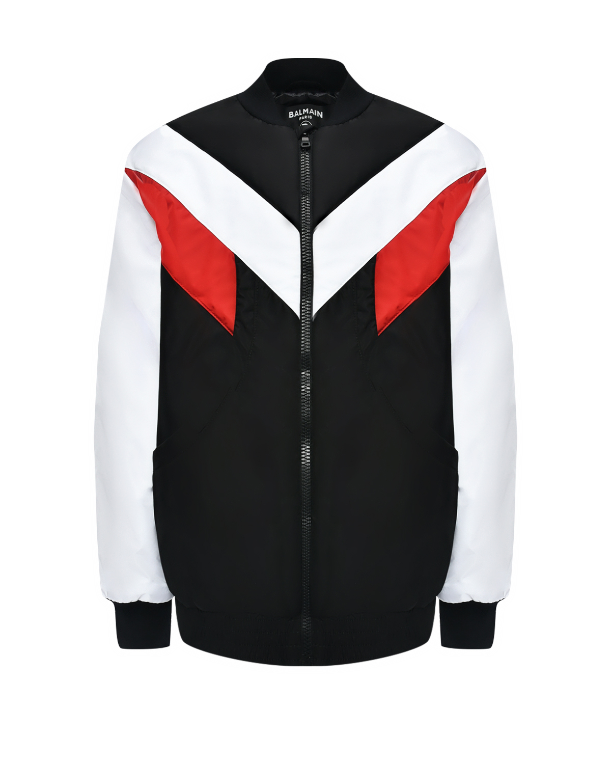 Куртка-бомбер в стиле color block Balmain, размер 164, цвет мультиколор - фото 1
