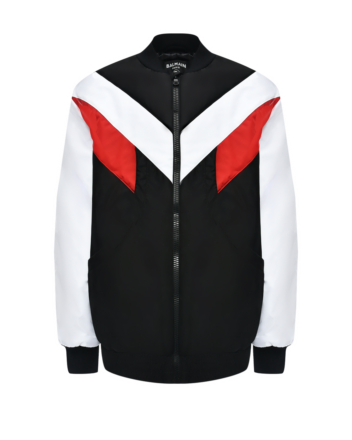 Куртка-бомбер в стиле color block Balmain