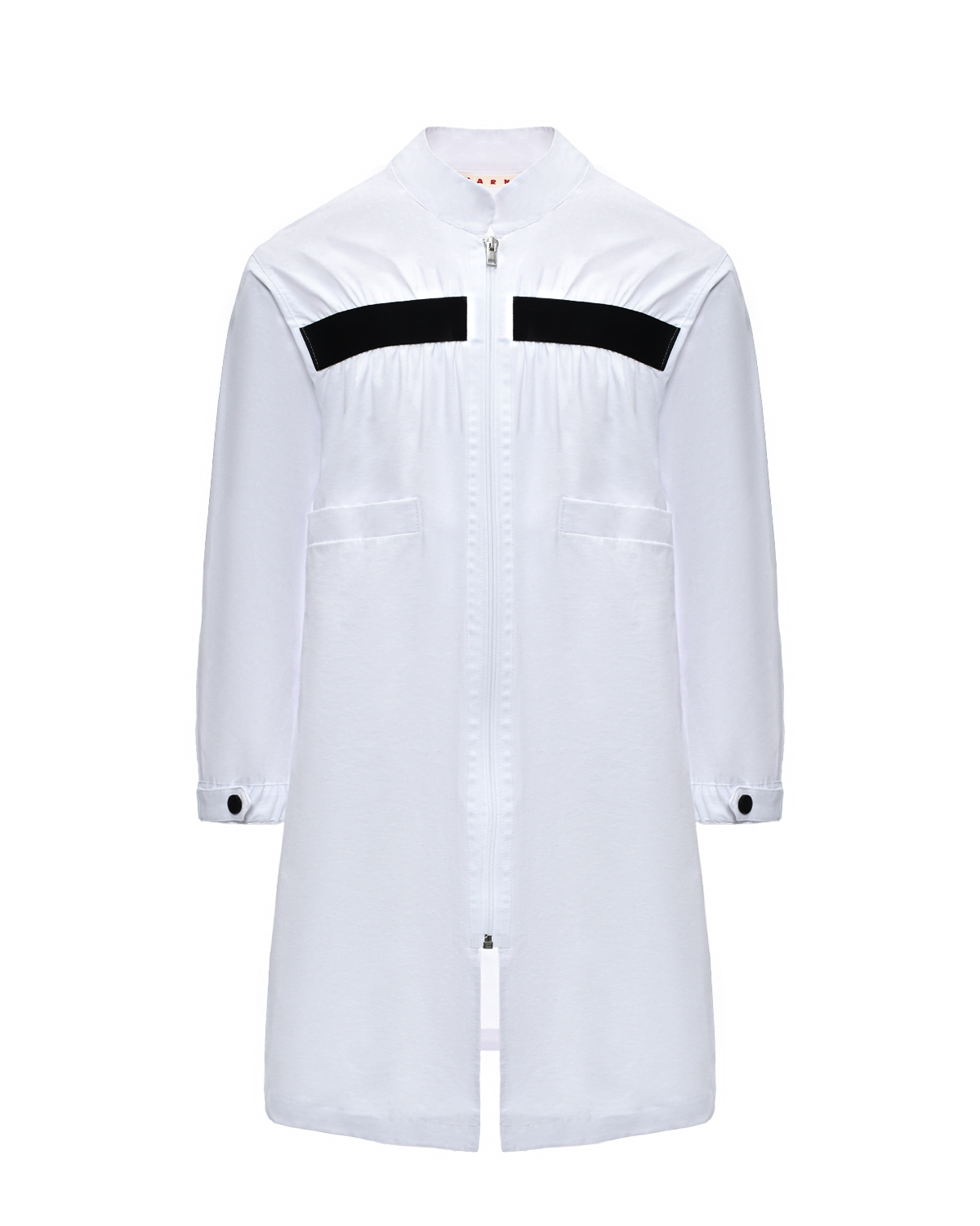 Плащ с логотипом на спине, белый MARNI