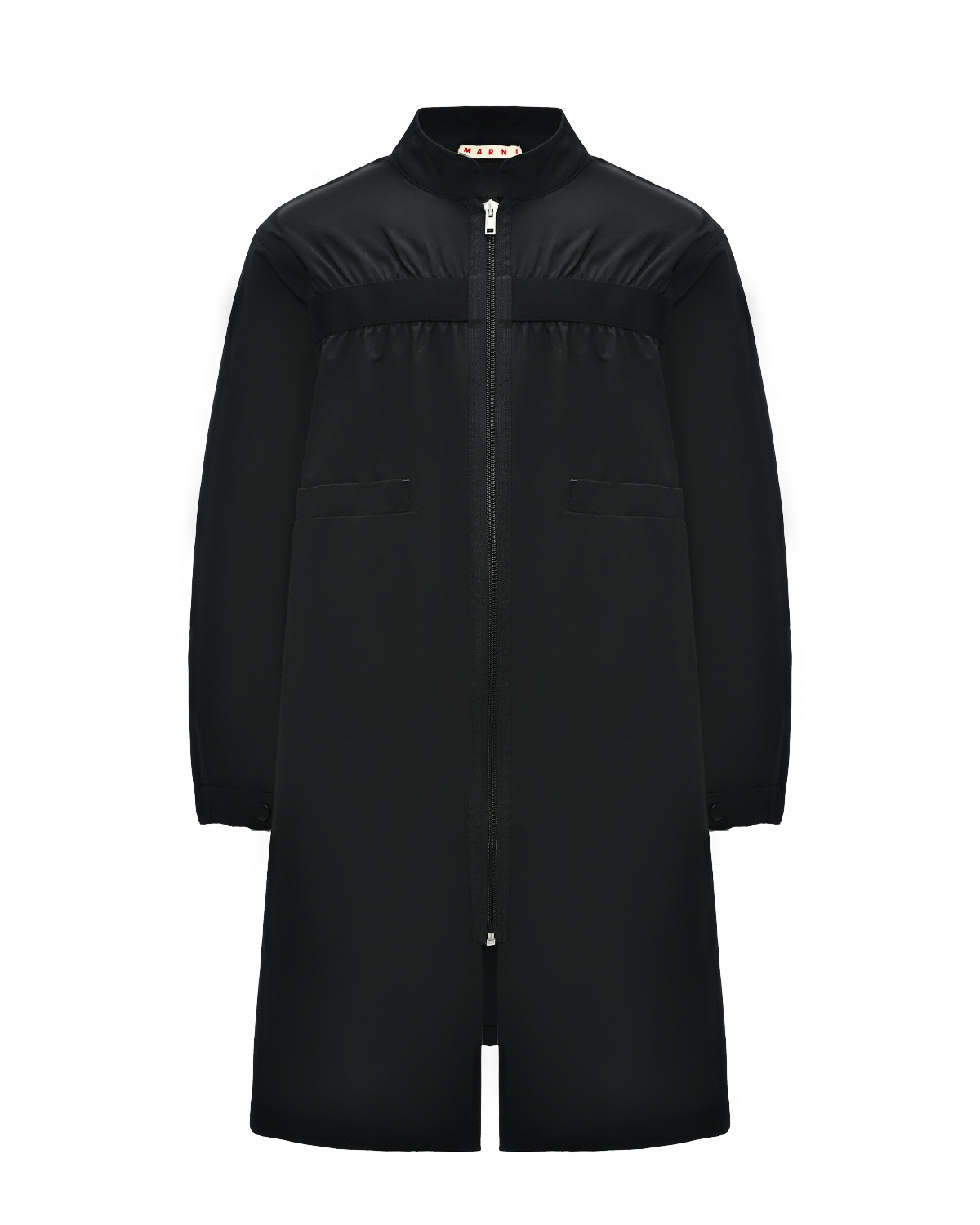 Плащ с логотипом на спине, черный MARNI