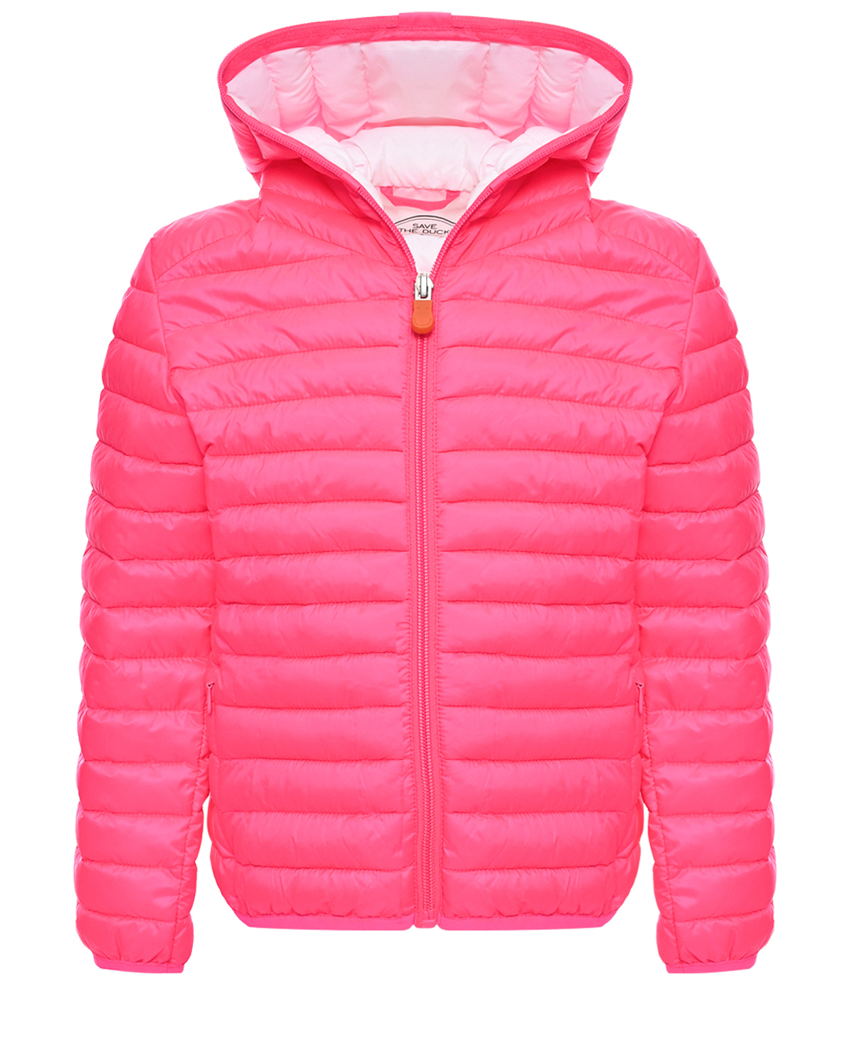 Стеганая куртка с капюшоном, розовая Save the Duck, размер 104, цвет розовый - фото 1