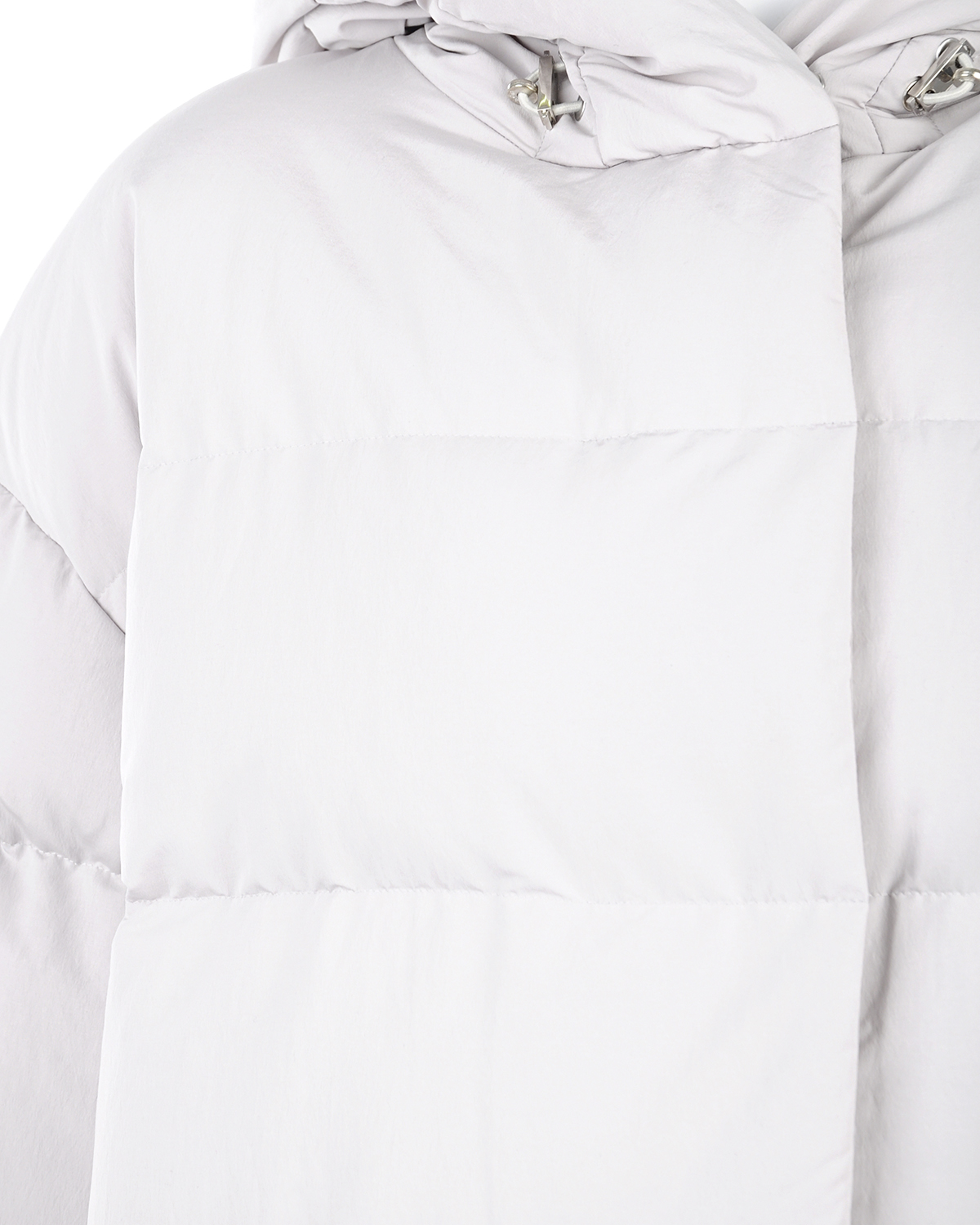Пуховое пальто с капюшоном ADD, размер 44, цвет серый - фото 3