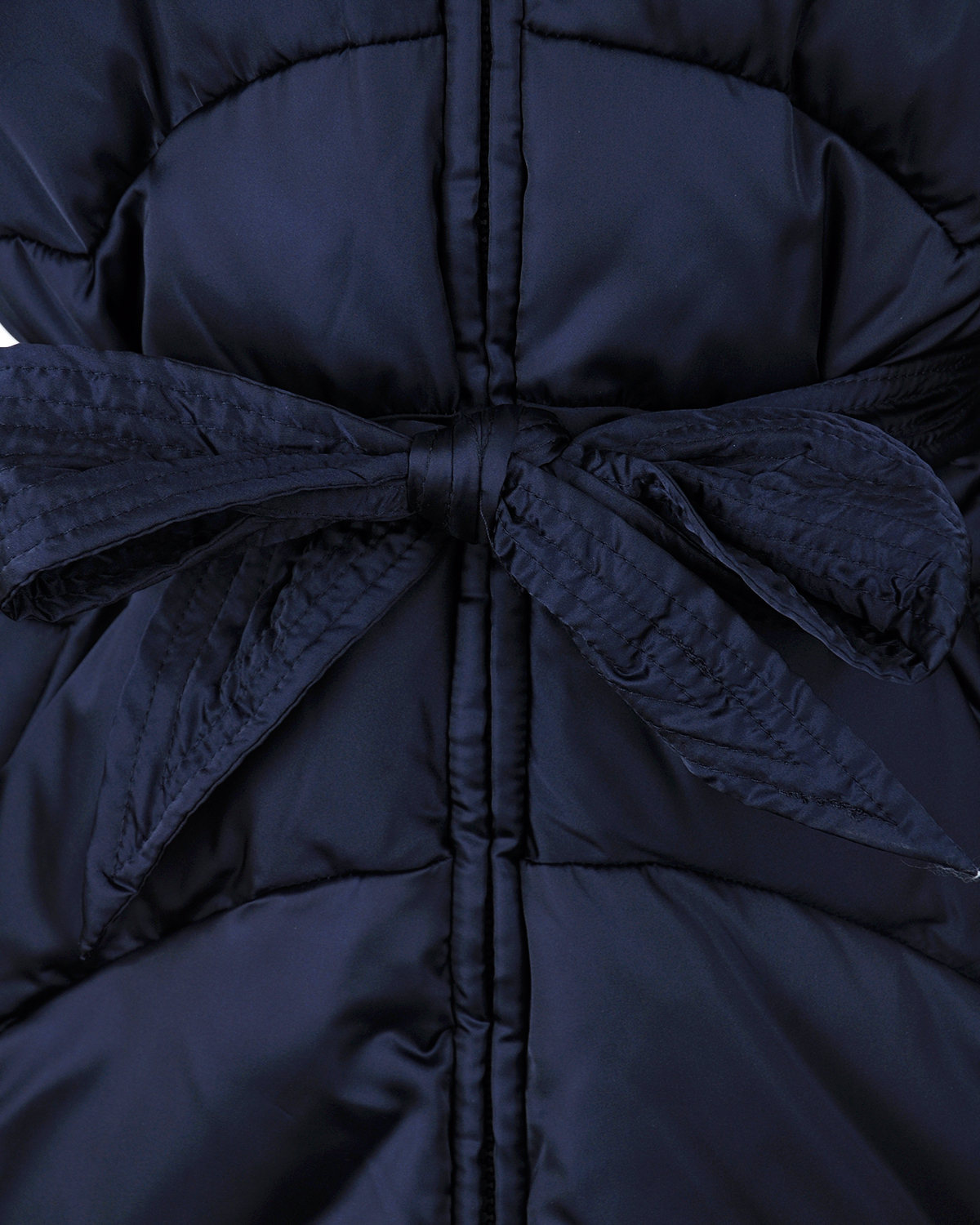 Стеганое пальто с широким поясом Monnalisa детское - фото 3