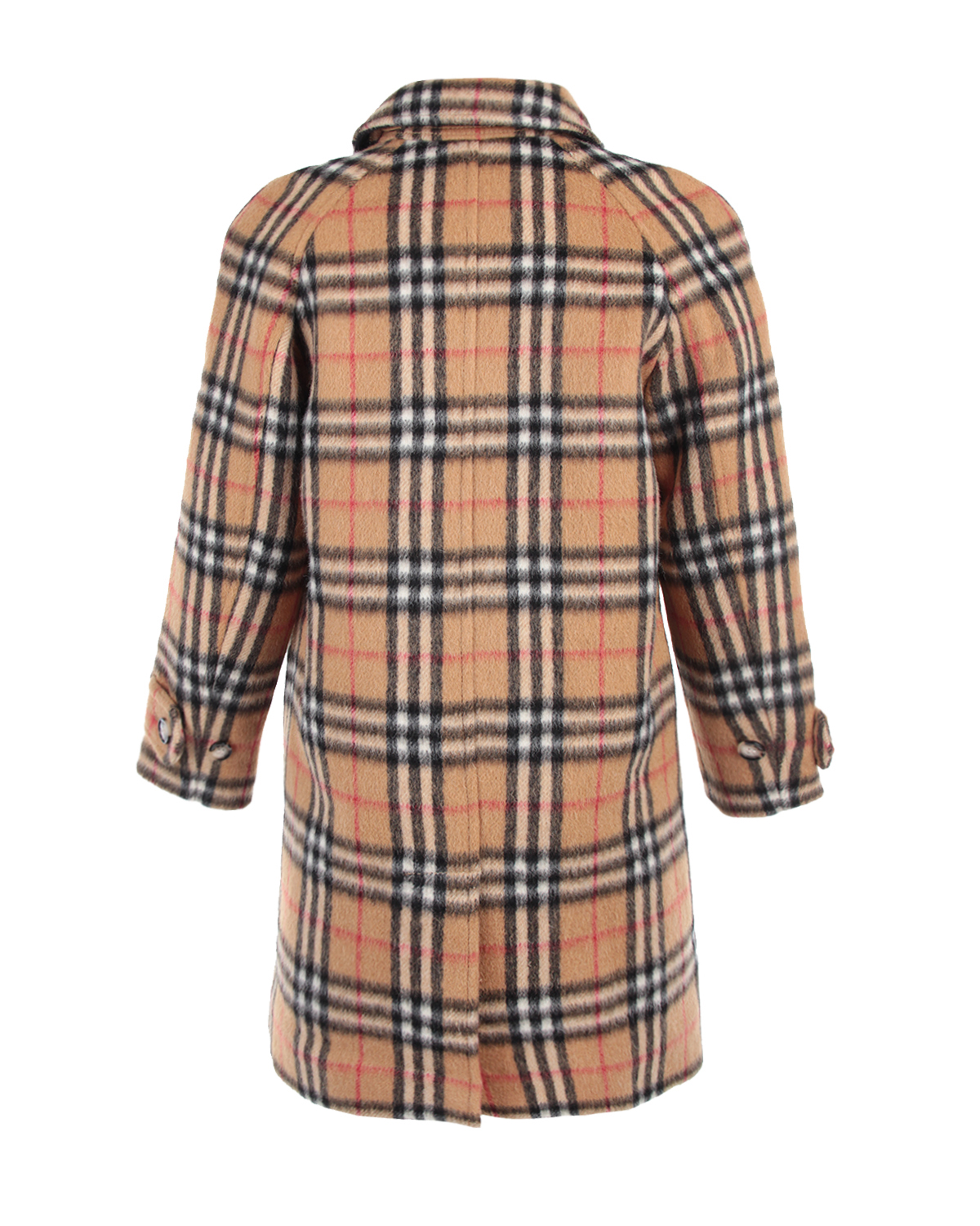 Однобортное пальто в клетку Vintage Check Burberry детское - фото 3