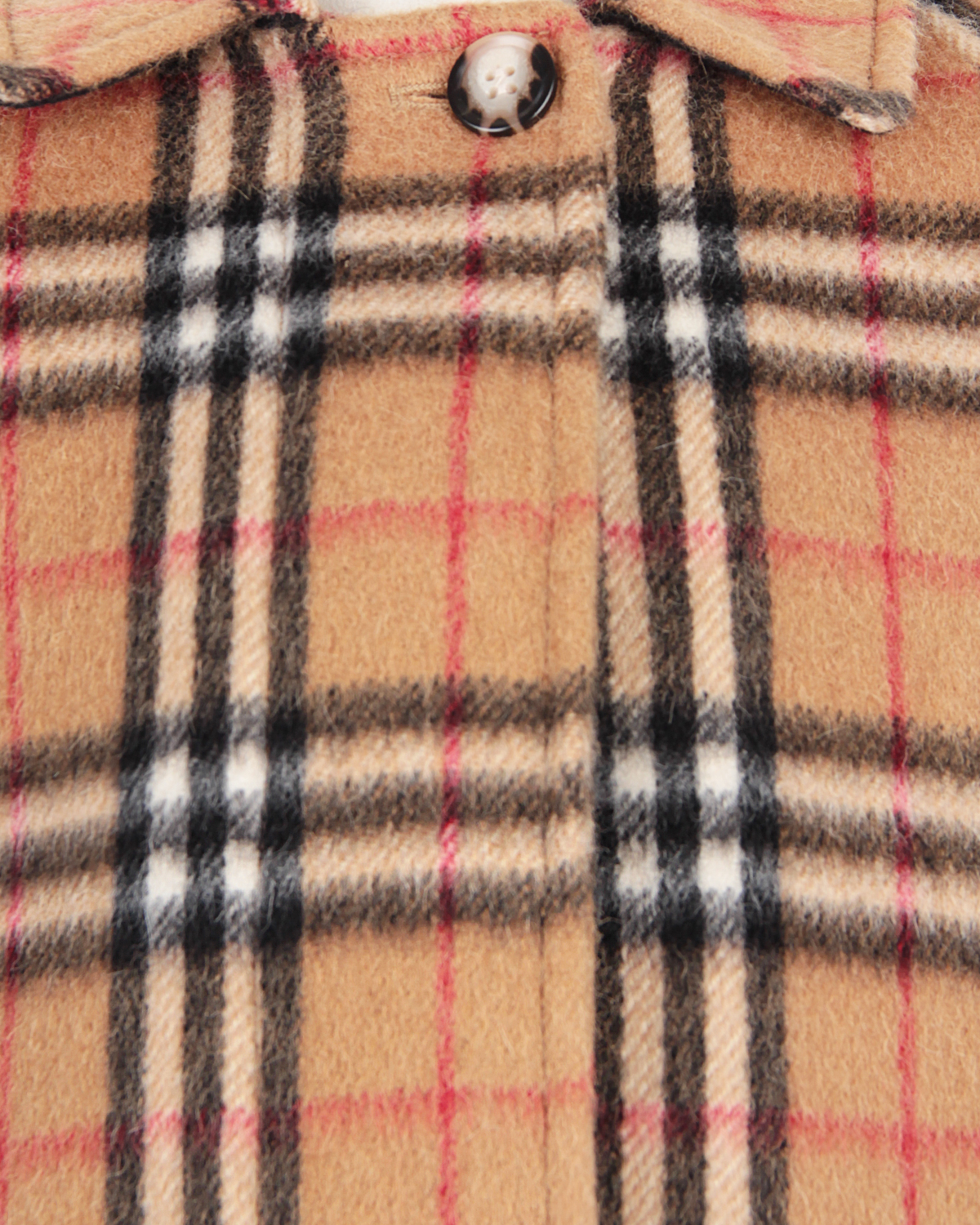 Однобортное пальто в клетку Vintage Check Burberry детское - фото 4
