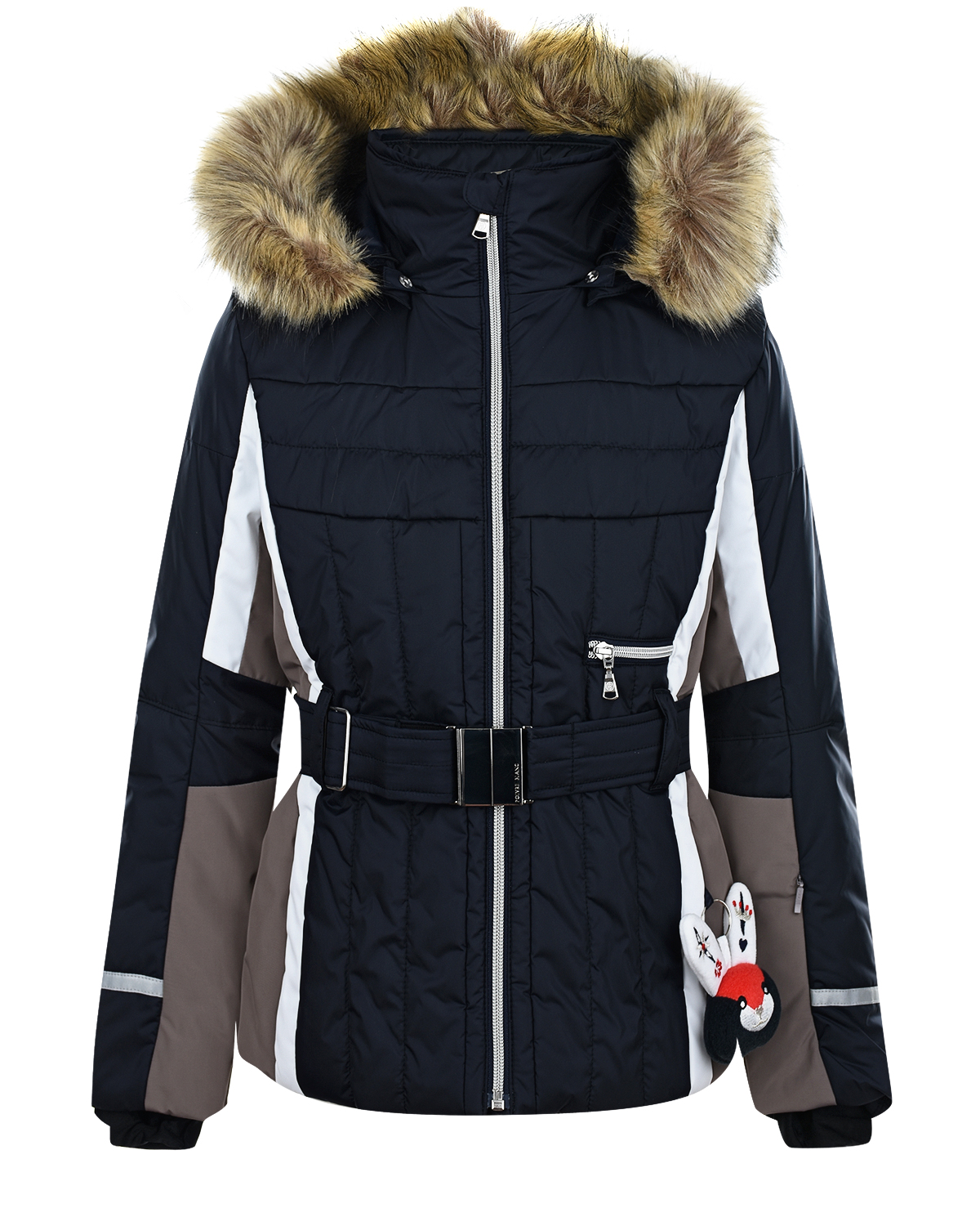 Стеганая куртка в стиле color block Poivre Blanc, размер 164, цвет синий - фото 1