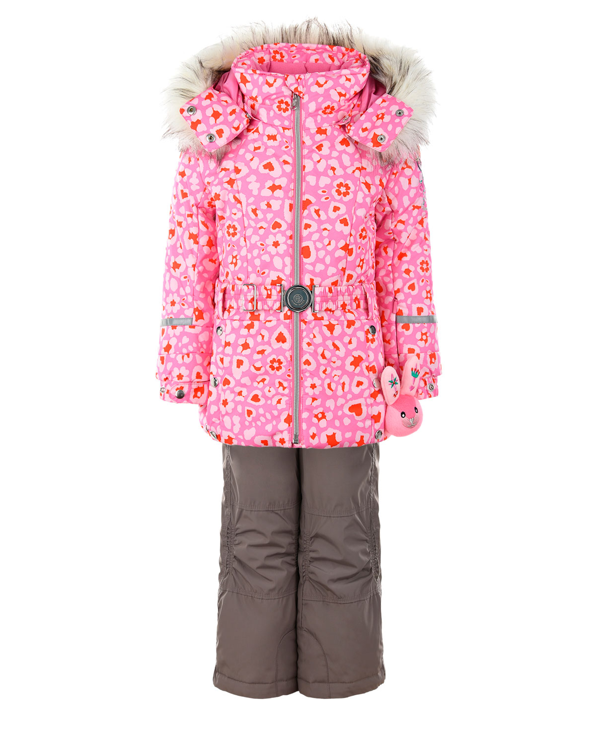 Комплект из куртки и полукомбинезона с цветочным принтом Poivre Blanc детский