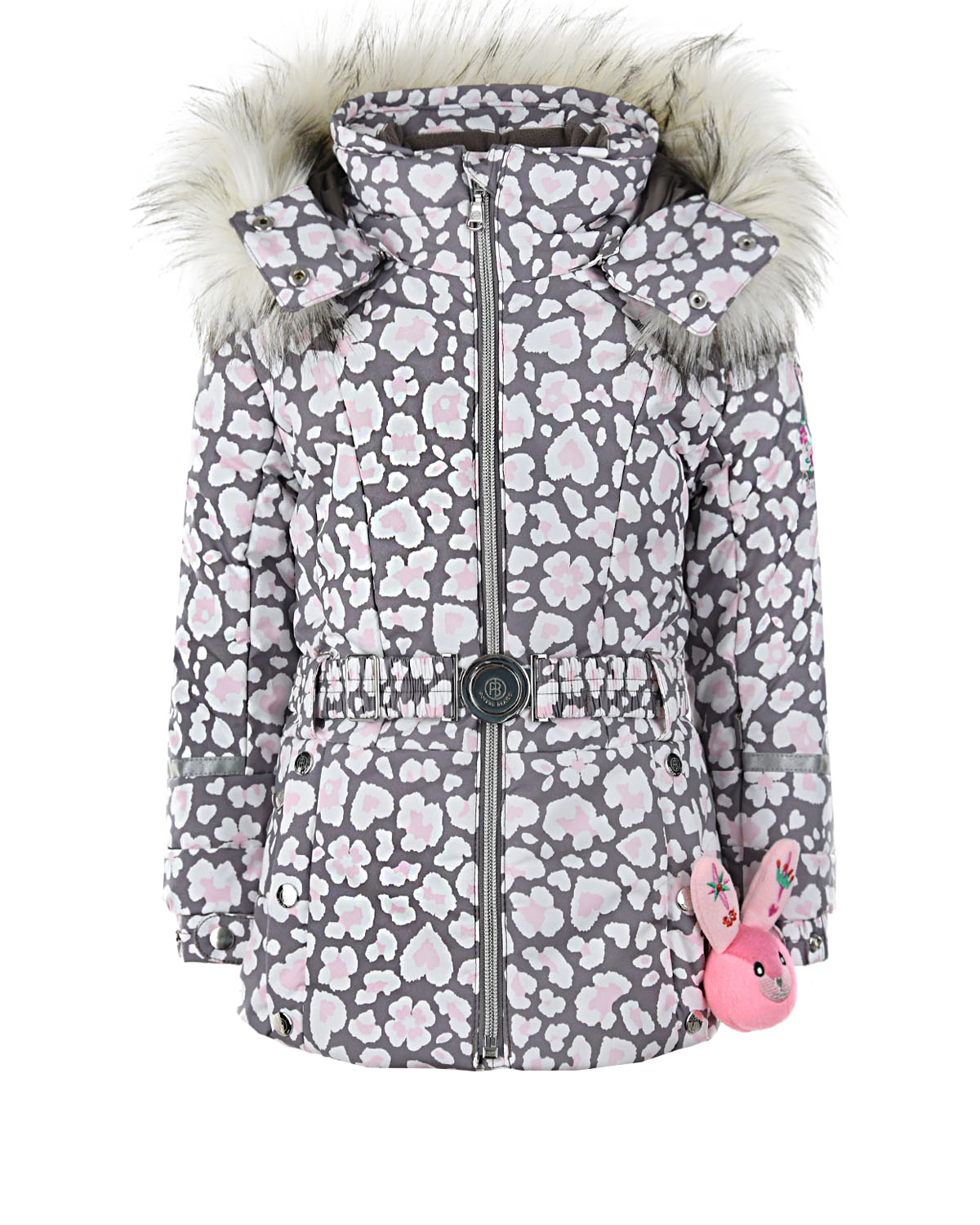 Комплект, куртка с вышивкой и розовый полукомбинезон Poivre Blanc детский - фото 2