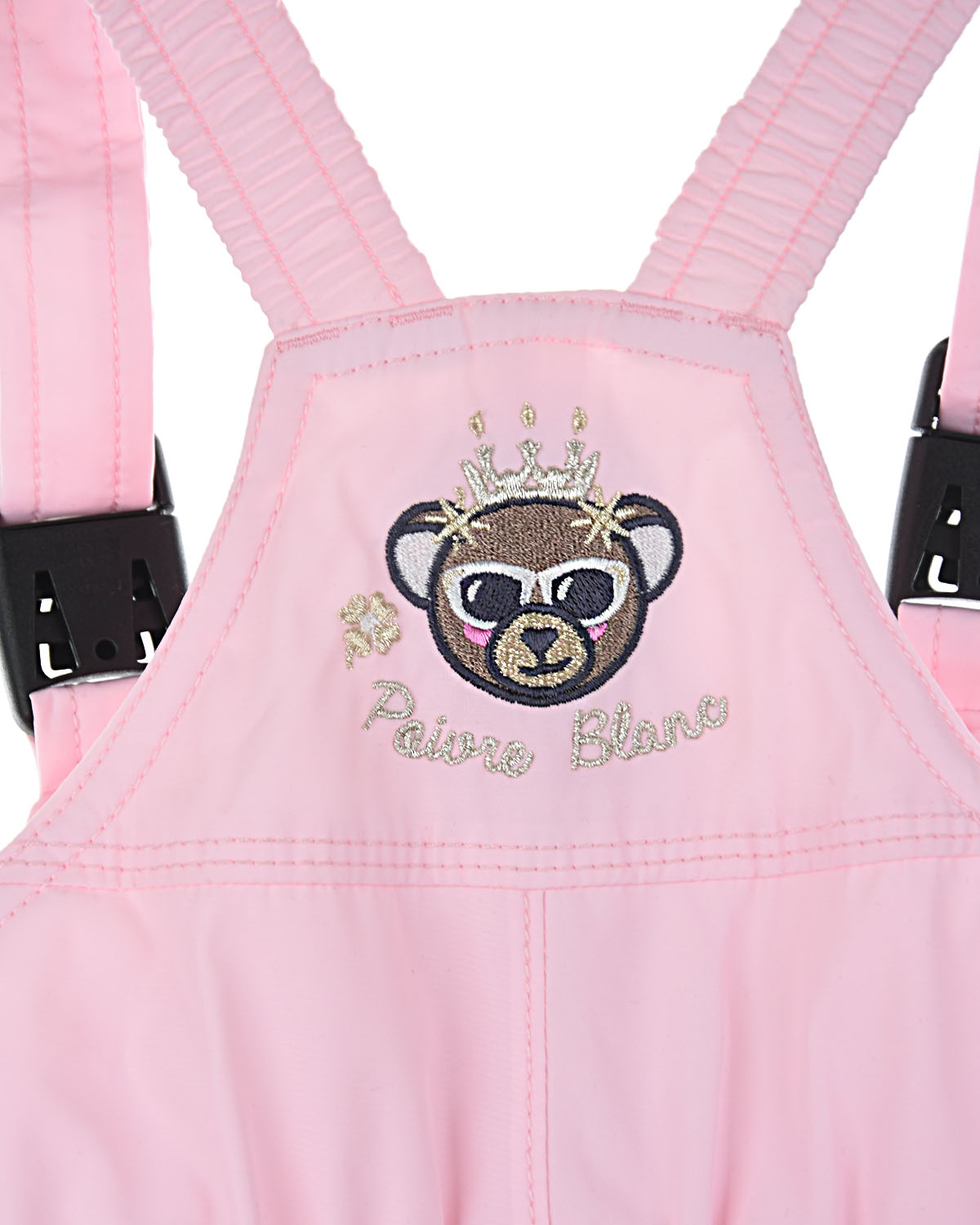 Комплект, куртка с вышивкой и розовый полукомбинезон Poivre Blanc детский - фото 6