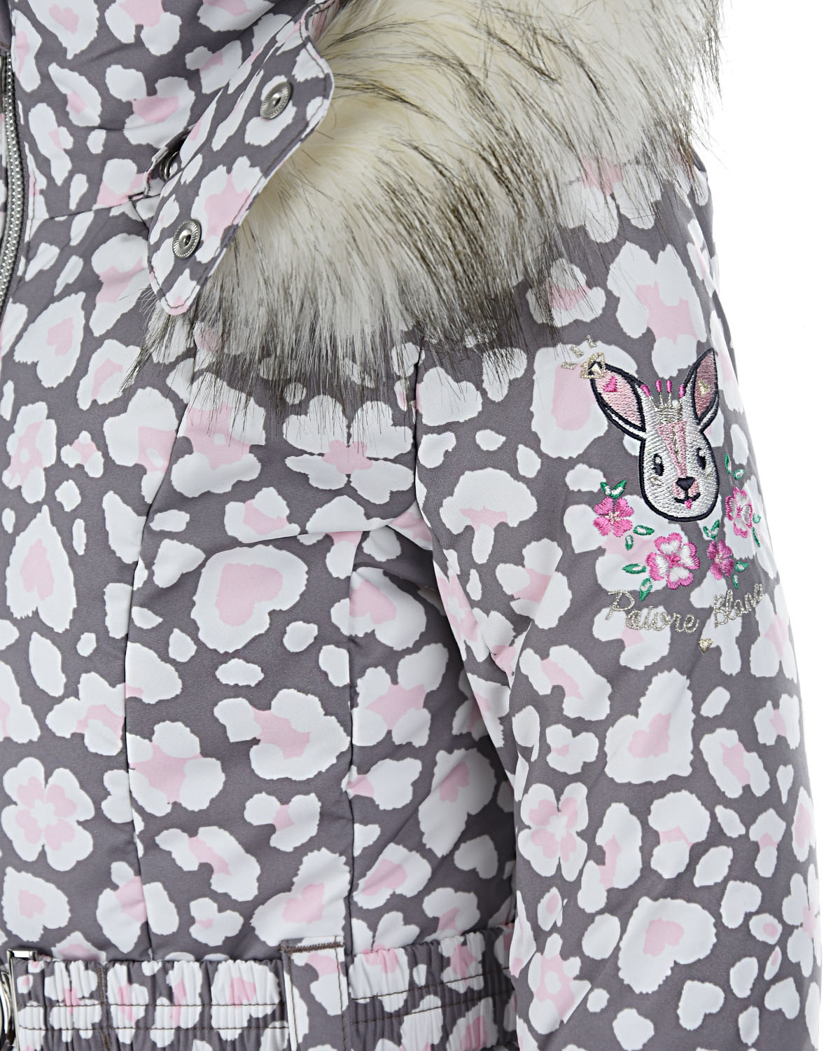 Комплект, куртка с вышивкой и розовый полукомбинезон Poivre Blanc детский - фото 7