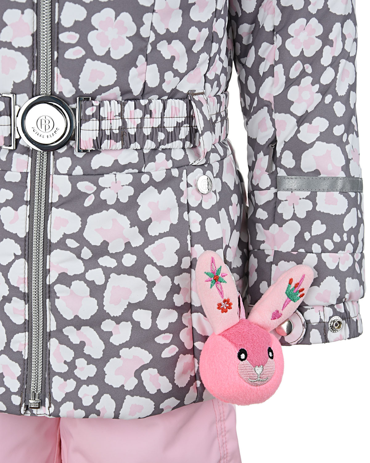 Комплект, куртка с вышивкой и розовый полукомбинезон Poivre Blanc детский - фото 8