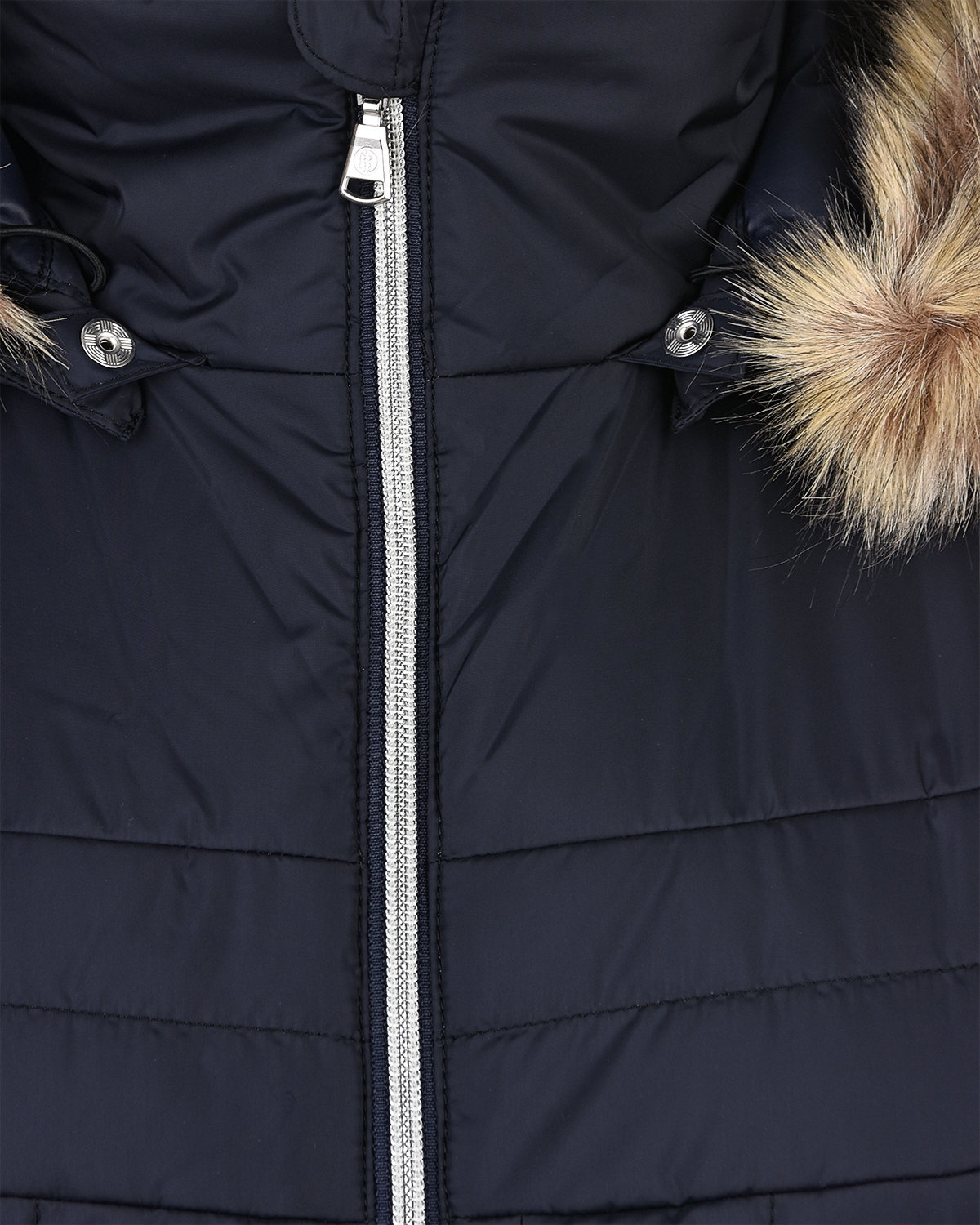 Стеганая куртка в стиле color block Poivre Blanc, размер 140, цвет синий - фото 4