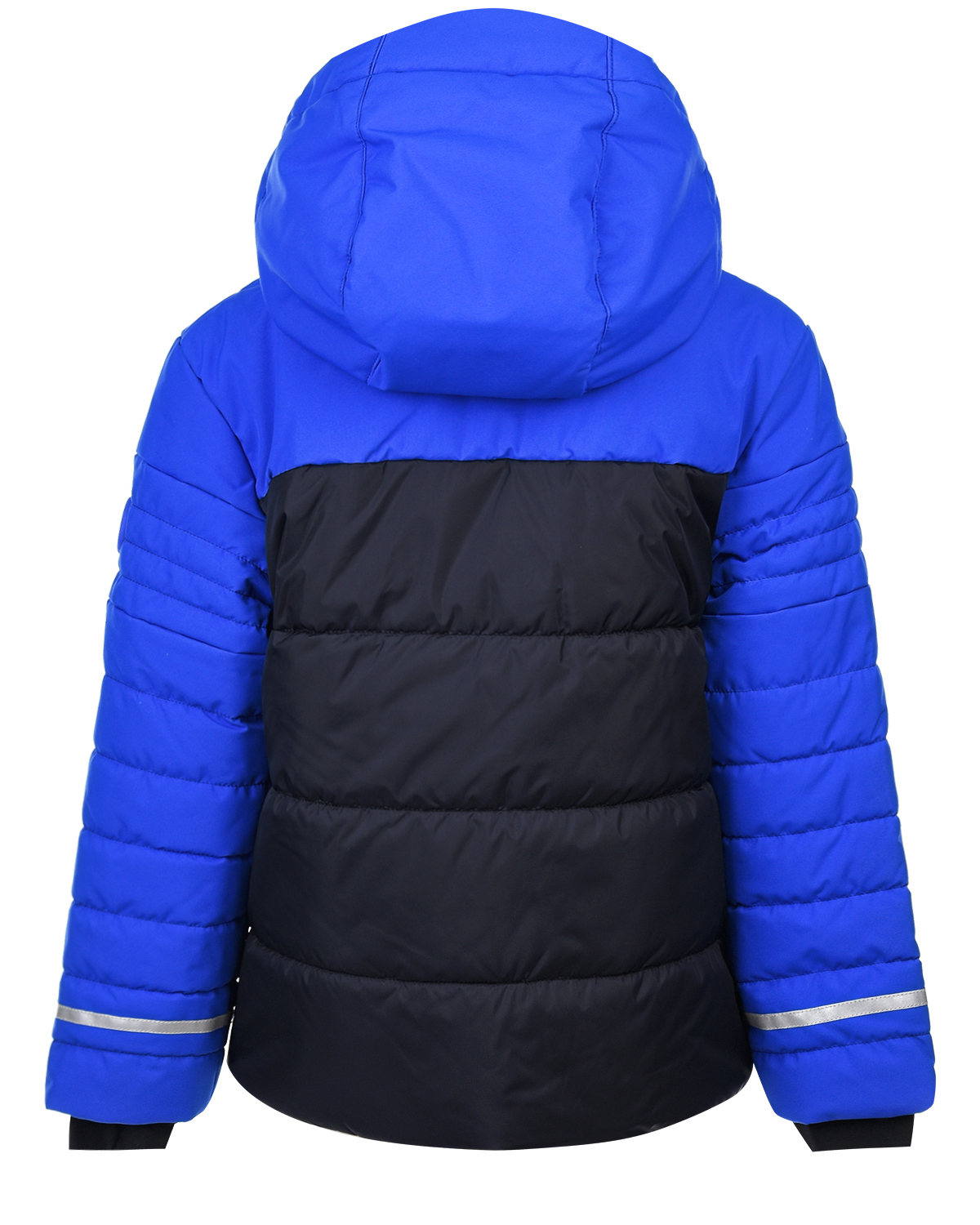 Синяя куртка с декором в полоску Poivre Blanc, размер 152, цвет синий - фото 2