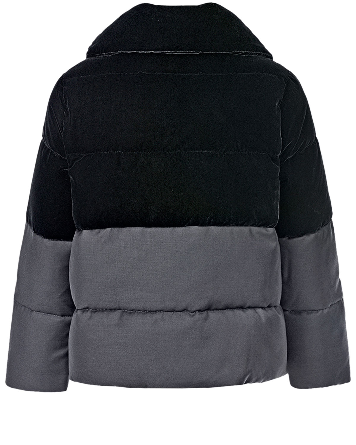 Стеганая куртка с бархатной вставкой Emporio Armani детская - фото 2