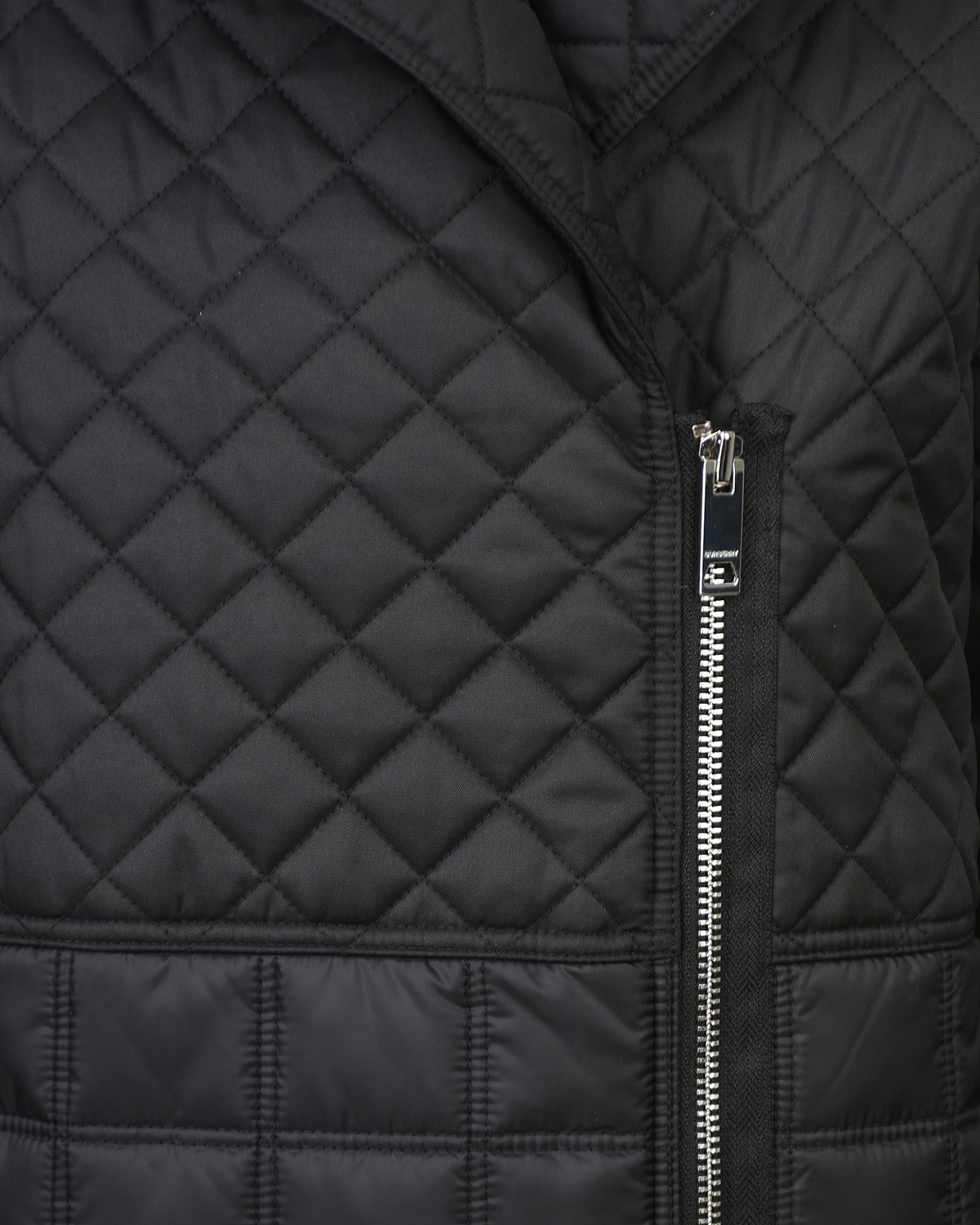 Черное стеганое пальто на молнии Burberry детское - фото 3