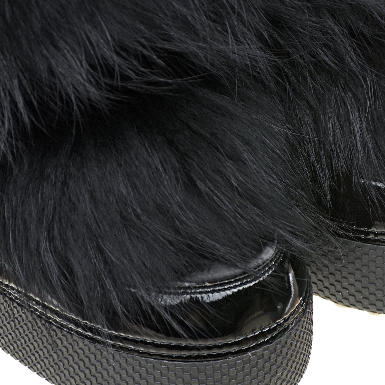 Черные мунбуты с меховой отделкой Jog Dog - фото 6