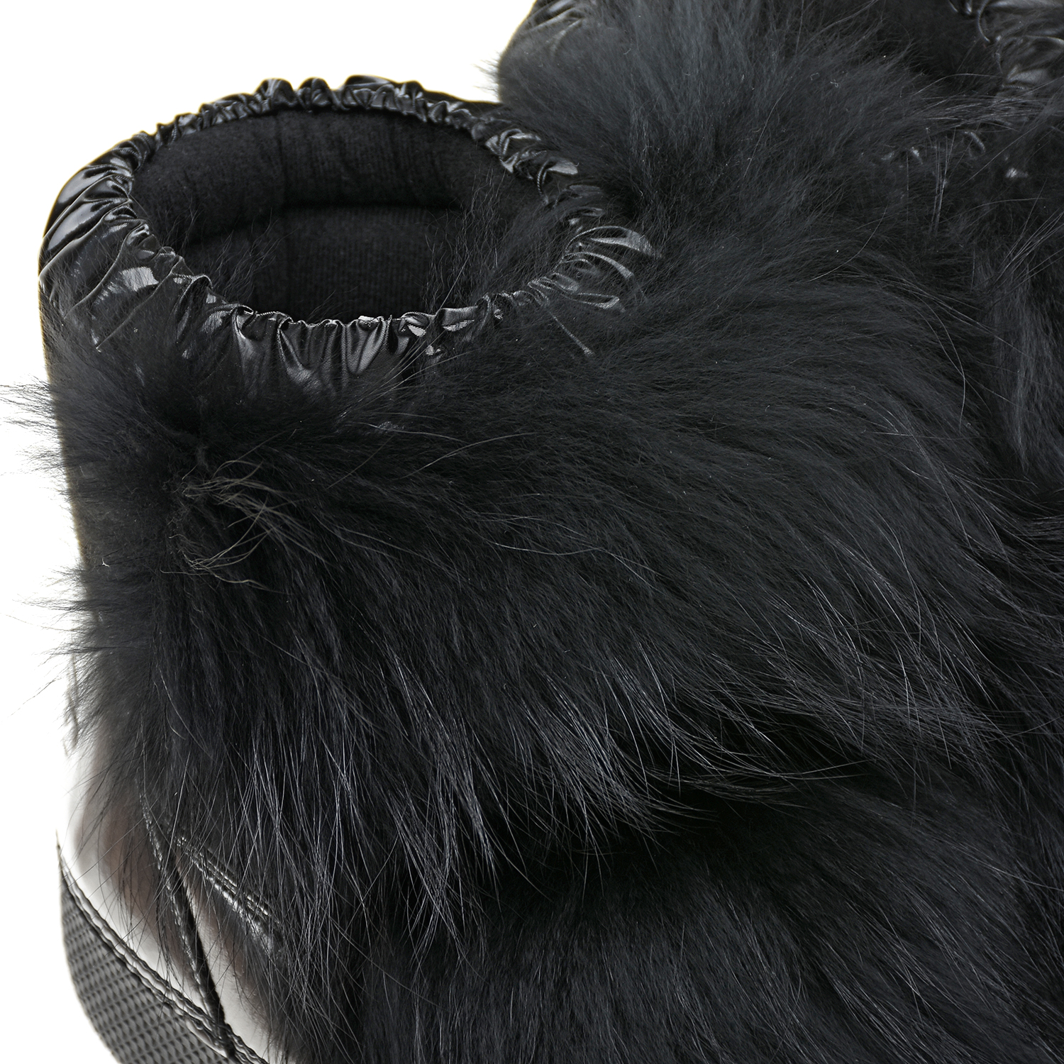 Черные мунбуты с меховой отделкой Jog Dog - фото 7