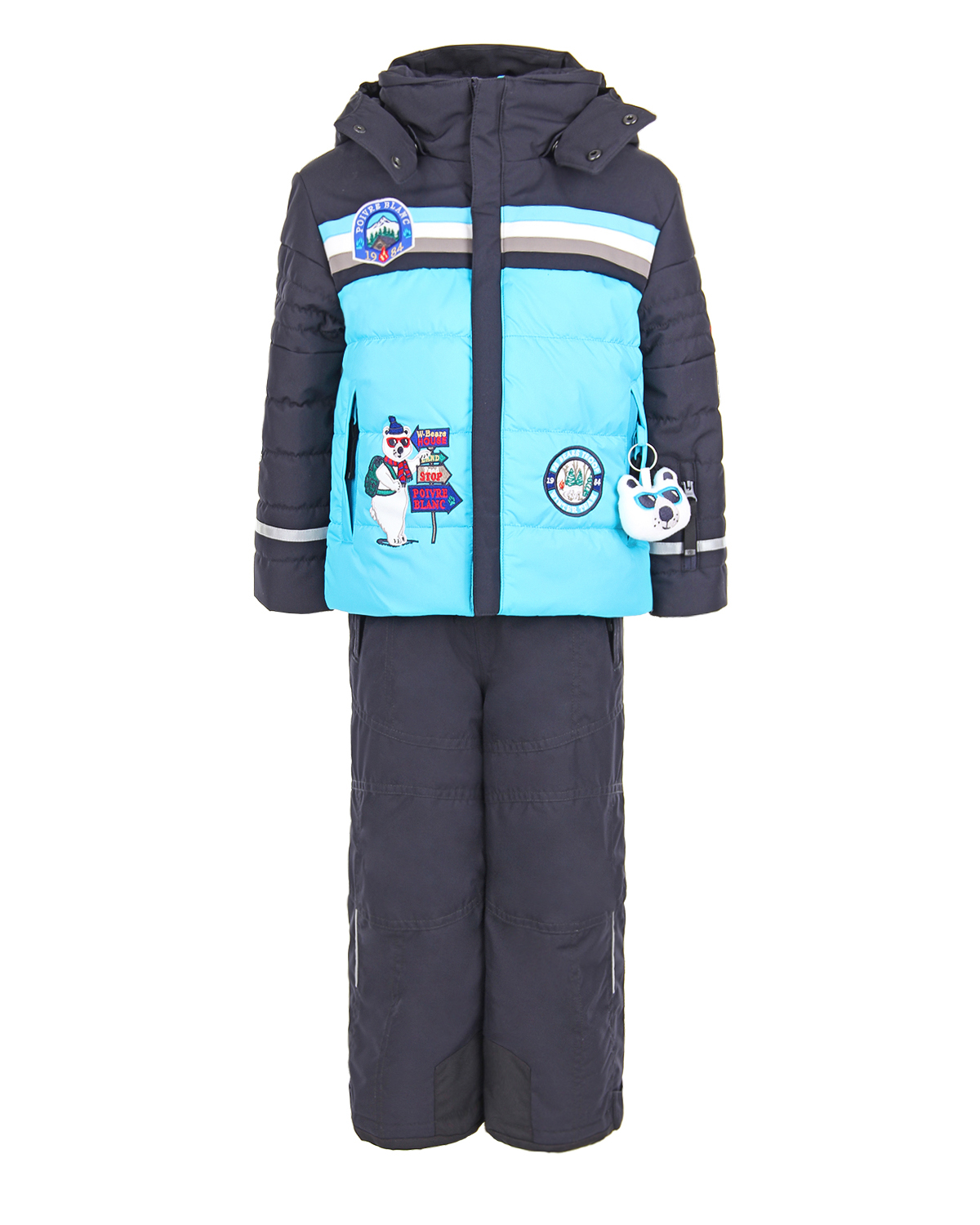 Комплект, куртка и полукомбинезон, голубой Poivre Blanc детский