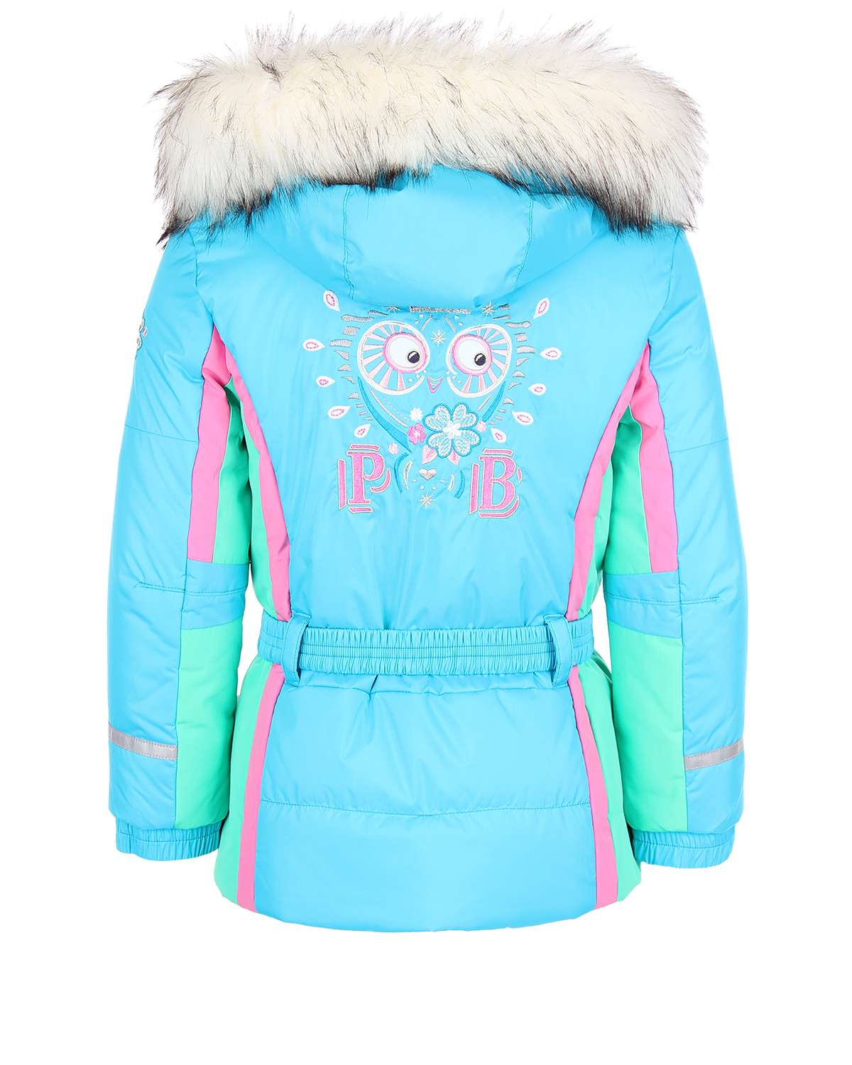 Комплект, куртка и полукомбиезон, голубой с вышивкой Poivre Blanc детский - фото 3