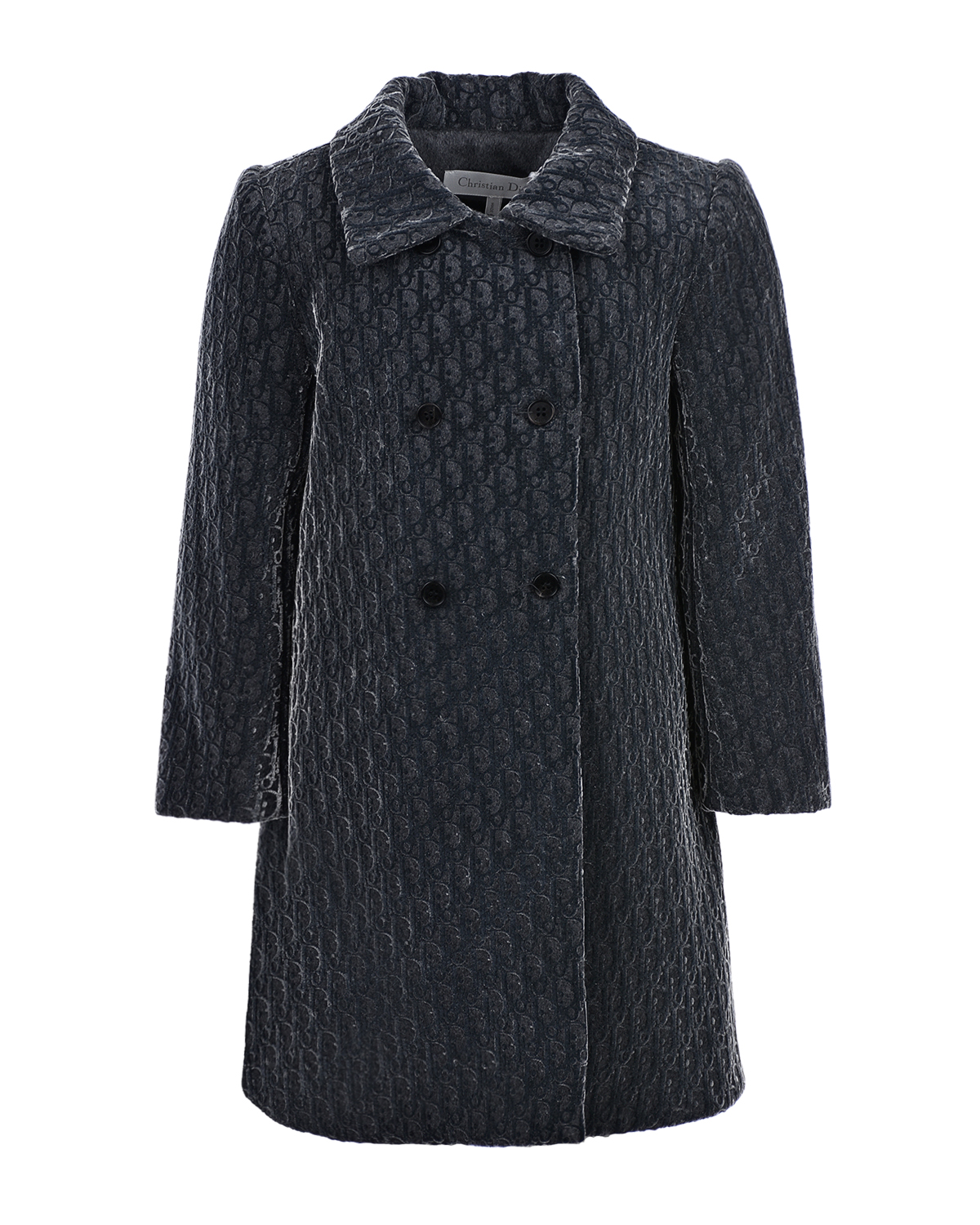 Пальто, лого блестящее 62-1 Dior детский, размер 104, цвет серый - фото 1