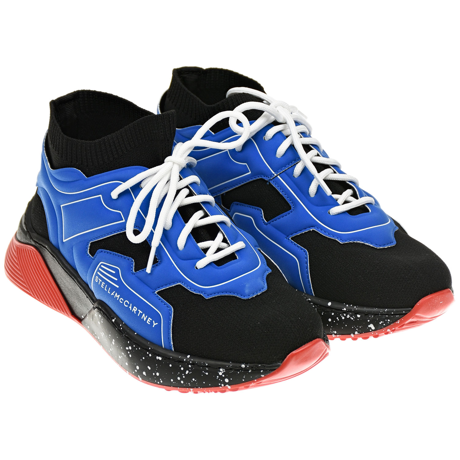 

Синие кроссовки-носки с черными вставками Stella McCartney детские, Синий, Синие кроссовки-носки с черными вставками Stella McCartney детские