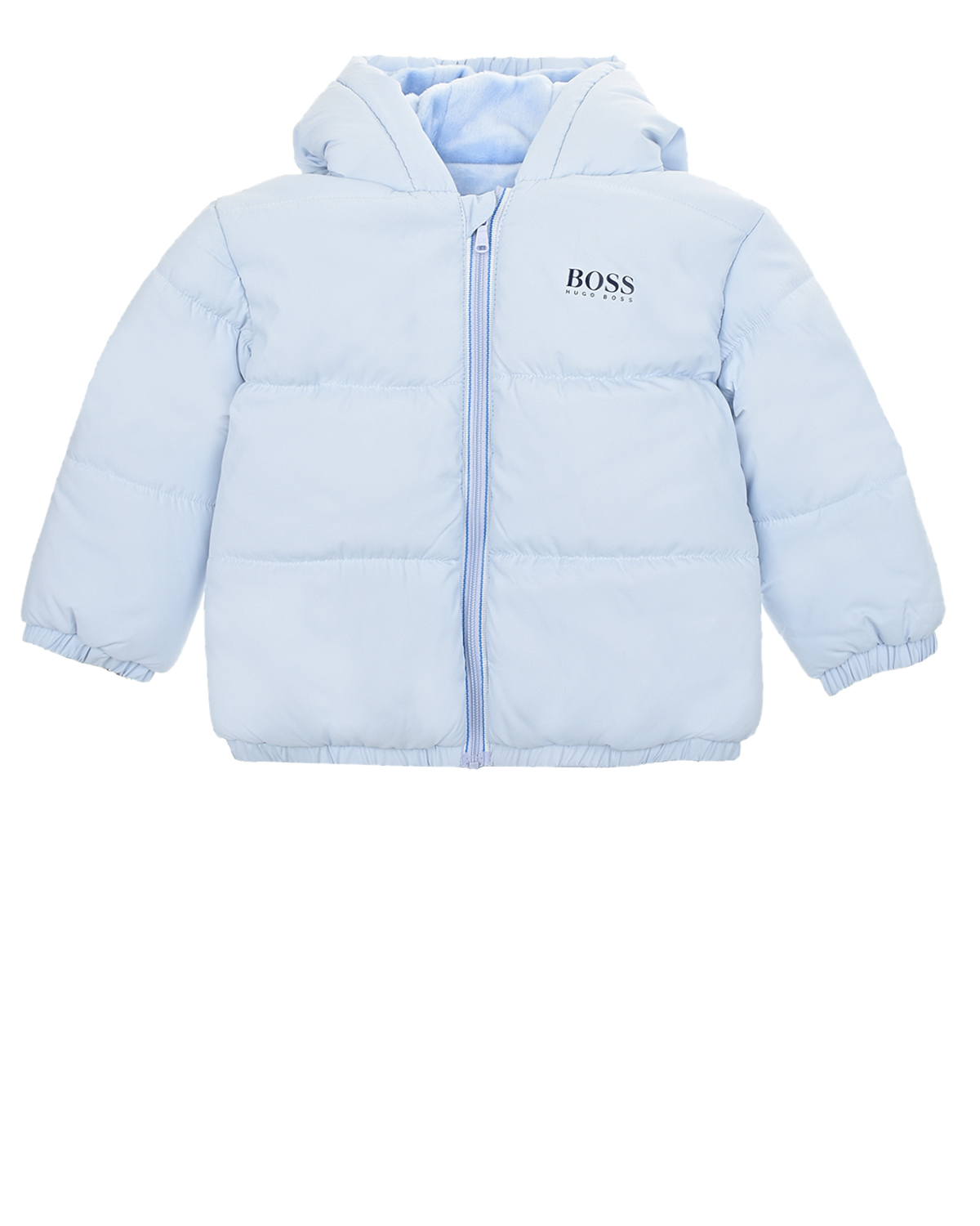 Голубая куртка с логотипом на спинке Hugo Boss детская