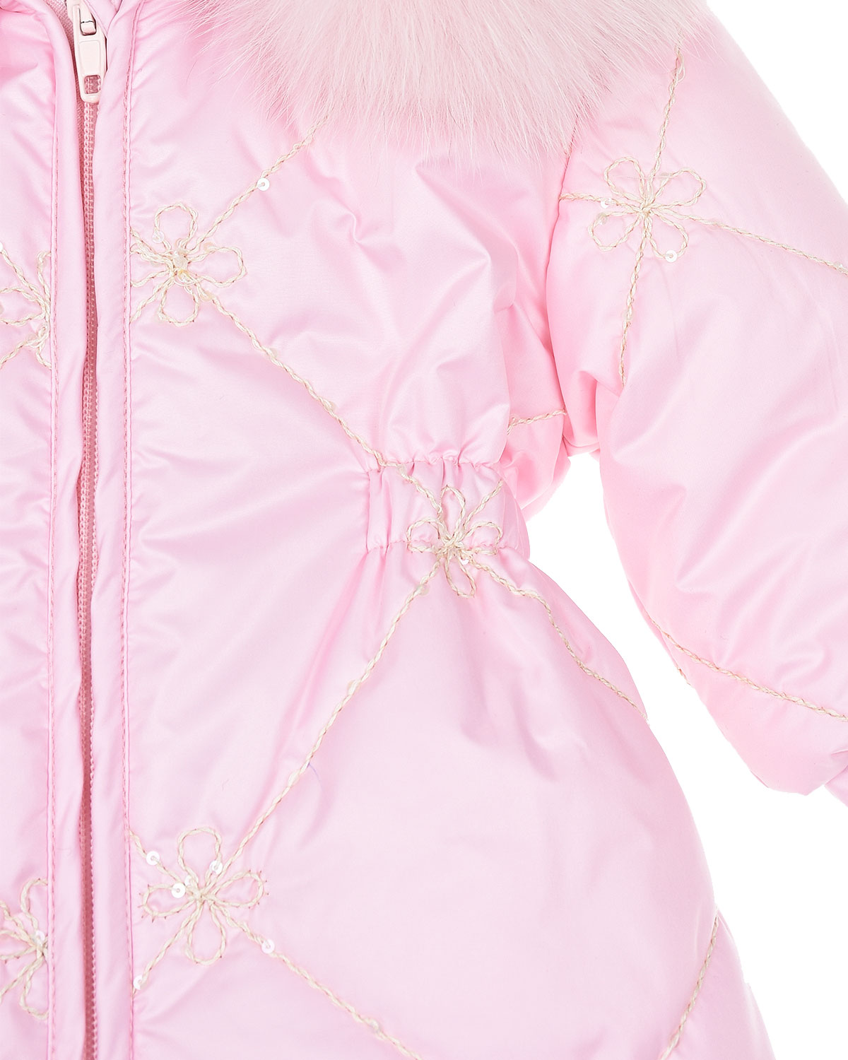 Розовый стеганый комбинезон Aletta детский, размер 56 - фото 3