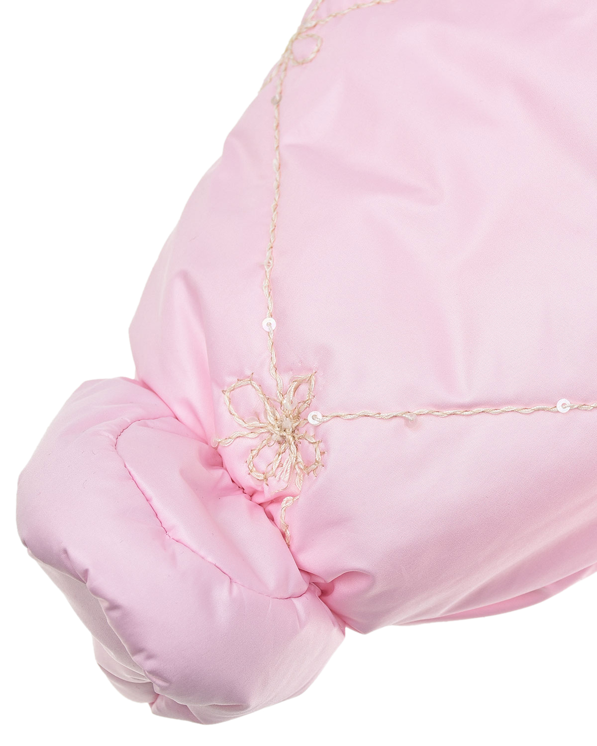 Розовый стеганый комбинезон Aletta детский, размер 56 - фото 4