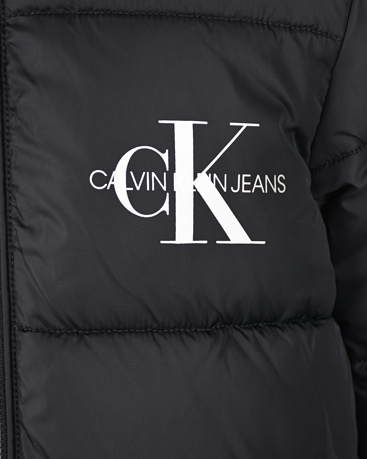 Удлиненная куртка с логотипом Calvin Klein детская, размер 176, цвет черный - фото 4