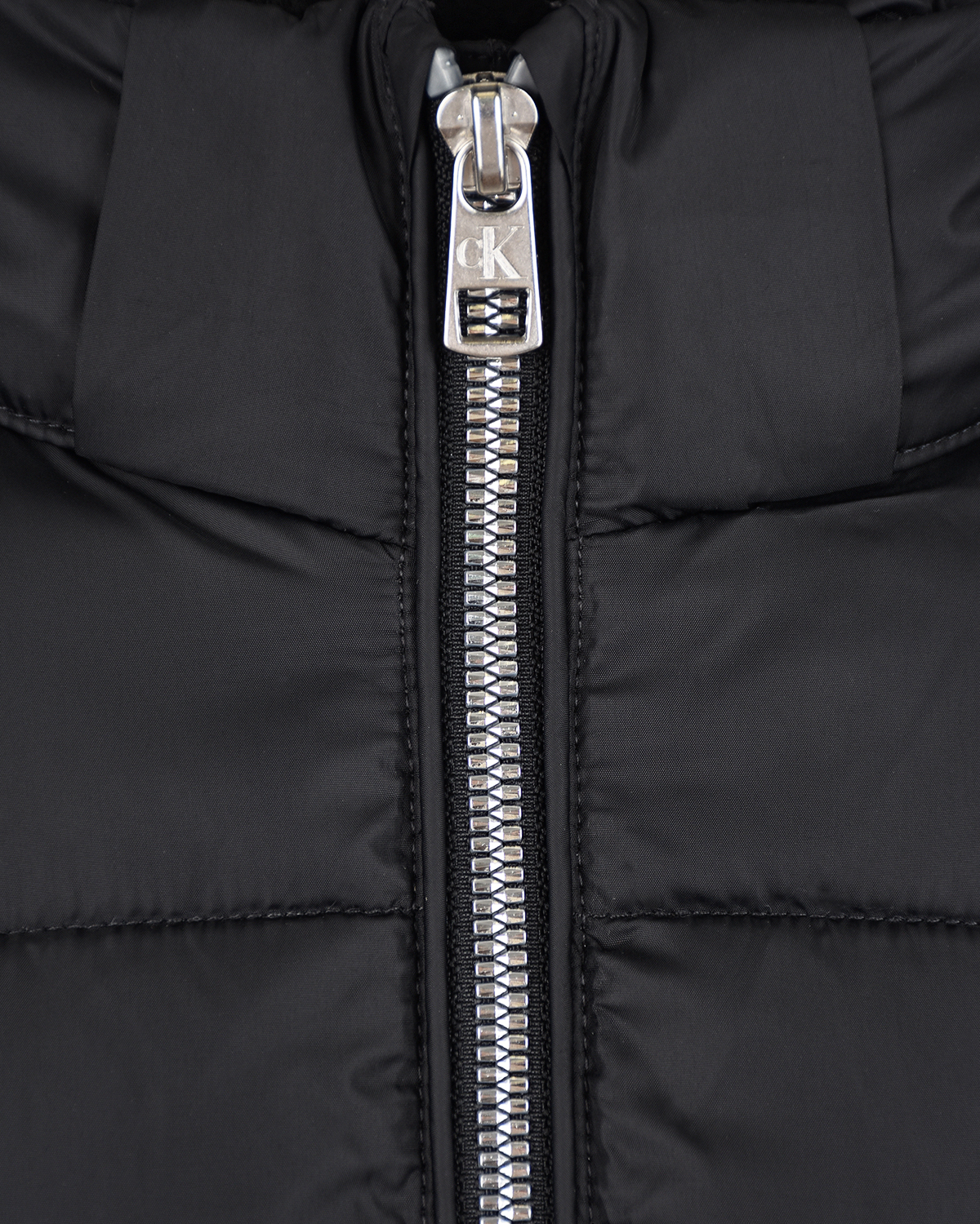 Удлиненная куртка с логотипом Calvin Klein детская, размер 176, цвет черный - фото 5