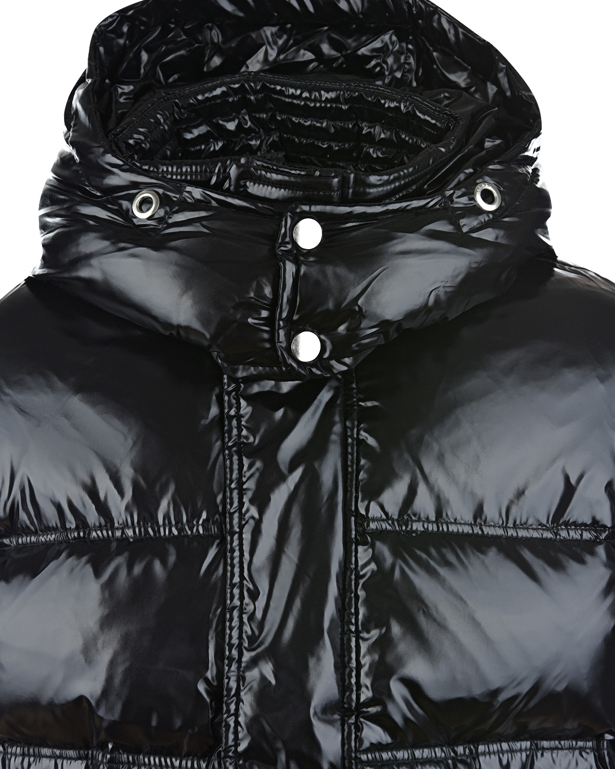 Черная стеганая куртка из нейлона Diesel детская, размер 128, цвет черный - фото 3