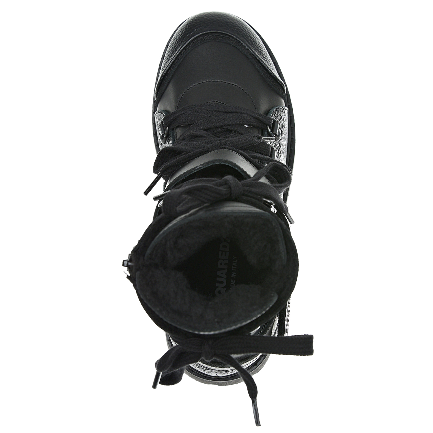 Черные ботинки с подкладкой из шерсти Dsquared2 детские, размер 37, цвет черный - фото 5