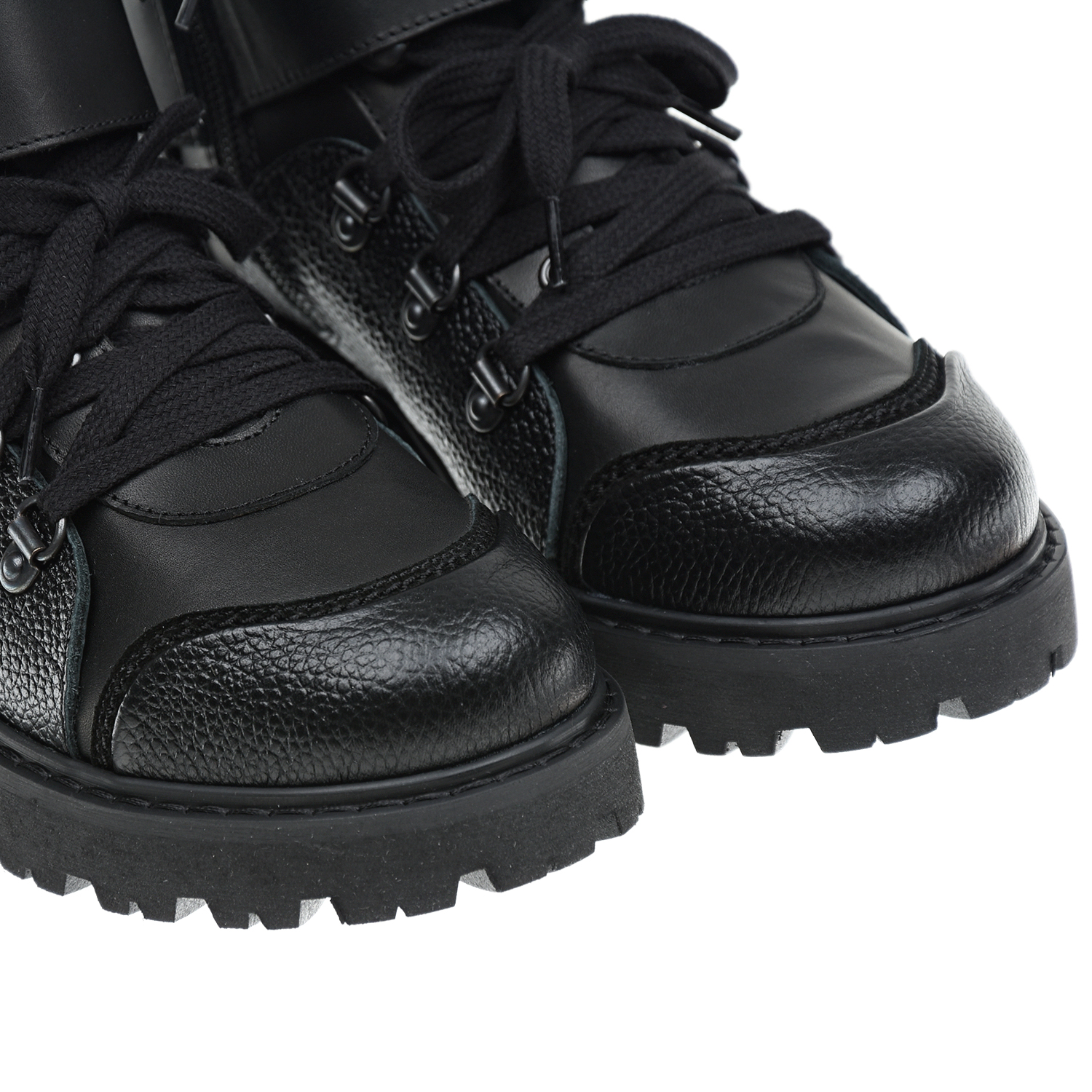 Черные ботинки с подкладкой из шерсти Dsquared2 детские, размер 37, цвет черный - фото 7