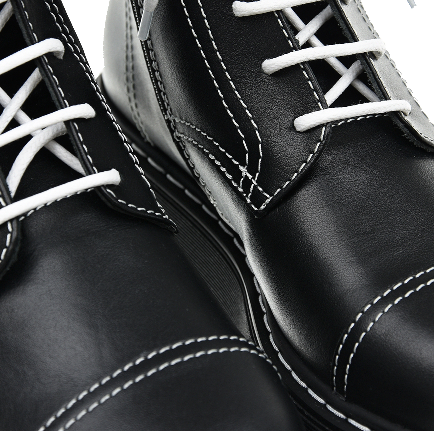 Высокие ботинки с белыми шнурками Emporio Armani детские, размер 35, цвет черный - фото 7
