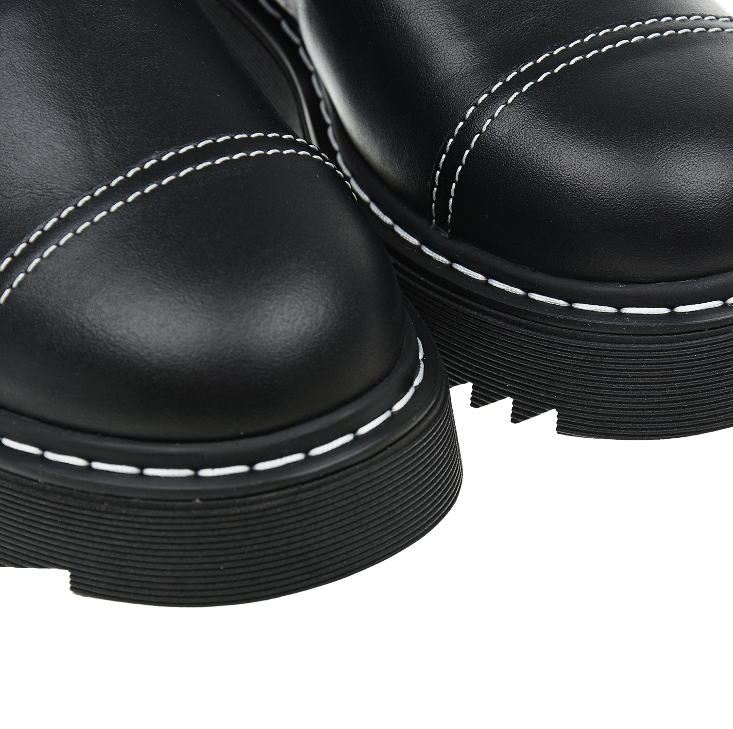 Высокие ботинки с белыми шнурками Emporio Armani детские, размер 35, цвет черный - фото 8