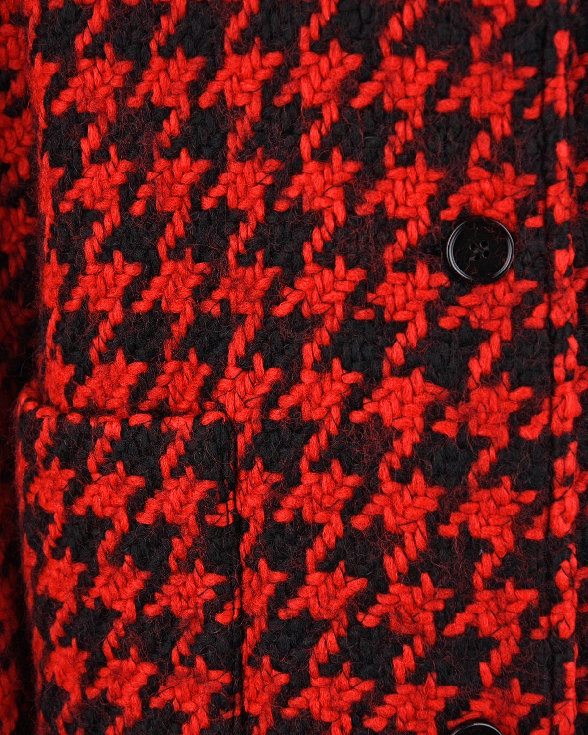 Пальто в красно-черную "гусиную лапку" Ermanno Scervino детское, размер 176, цвет мультиколор - фото 4