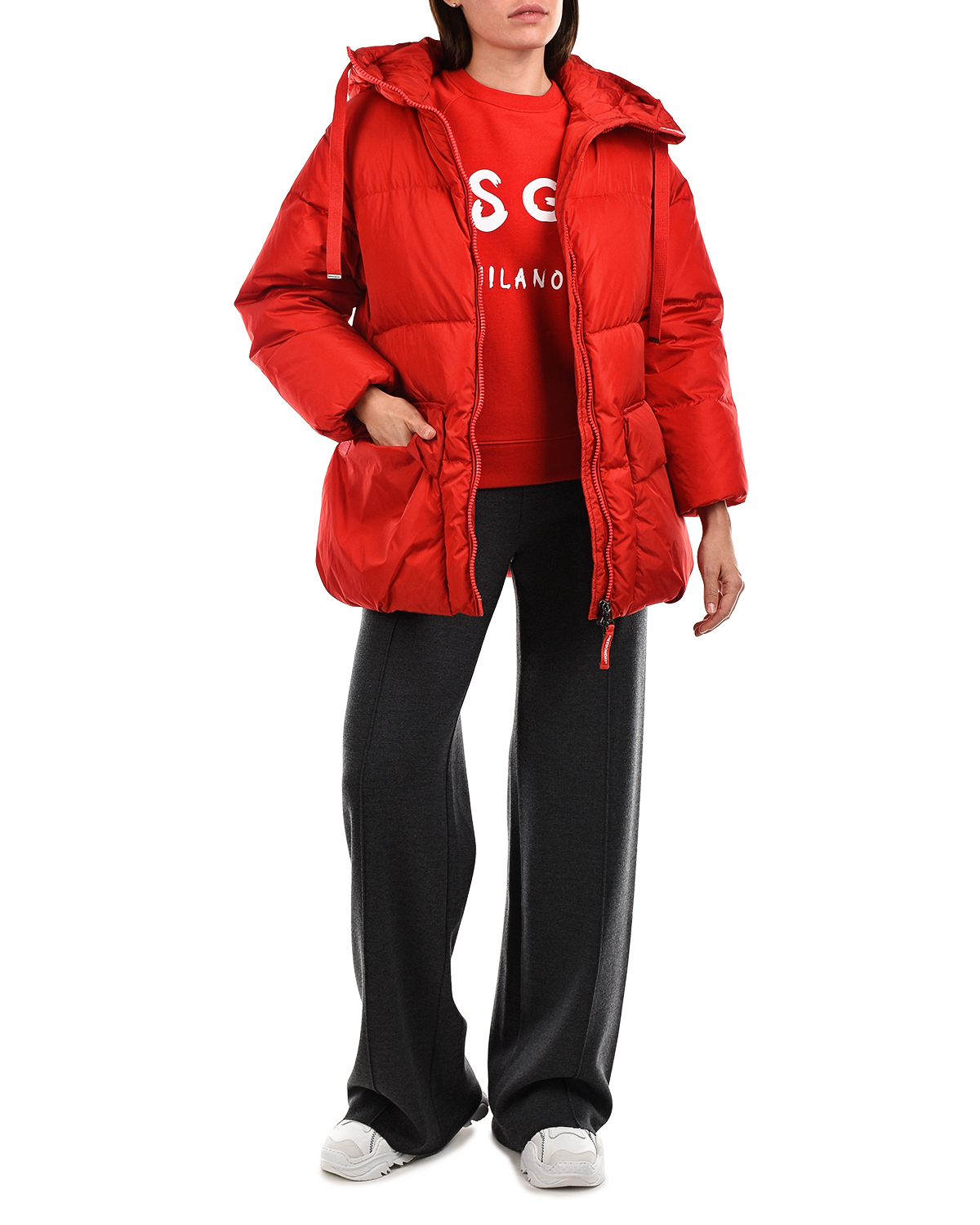 Красная куртка с контрастной подкладкой Freedomday, размер 38, цвет красный - фото 2