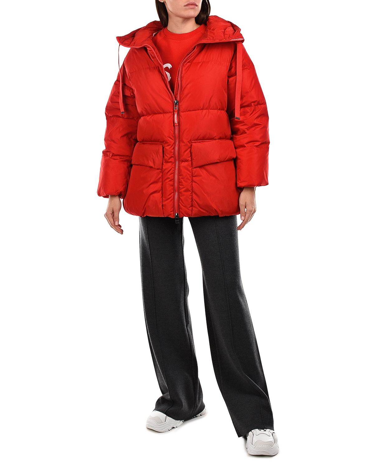 Красная куртка с контрастной подкладкой Freedomday, размер 38, цвет красный - фото 3