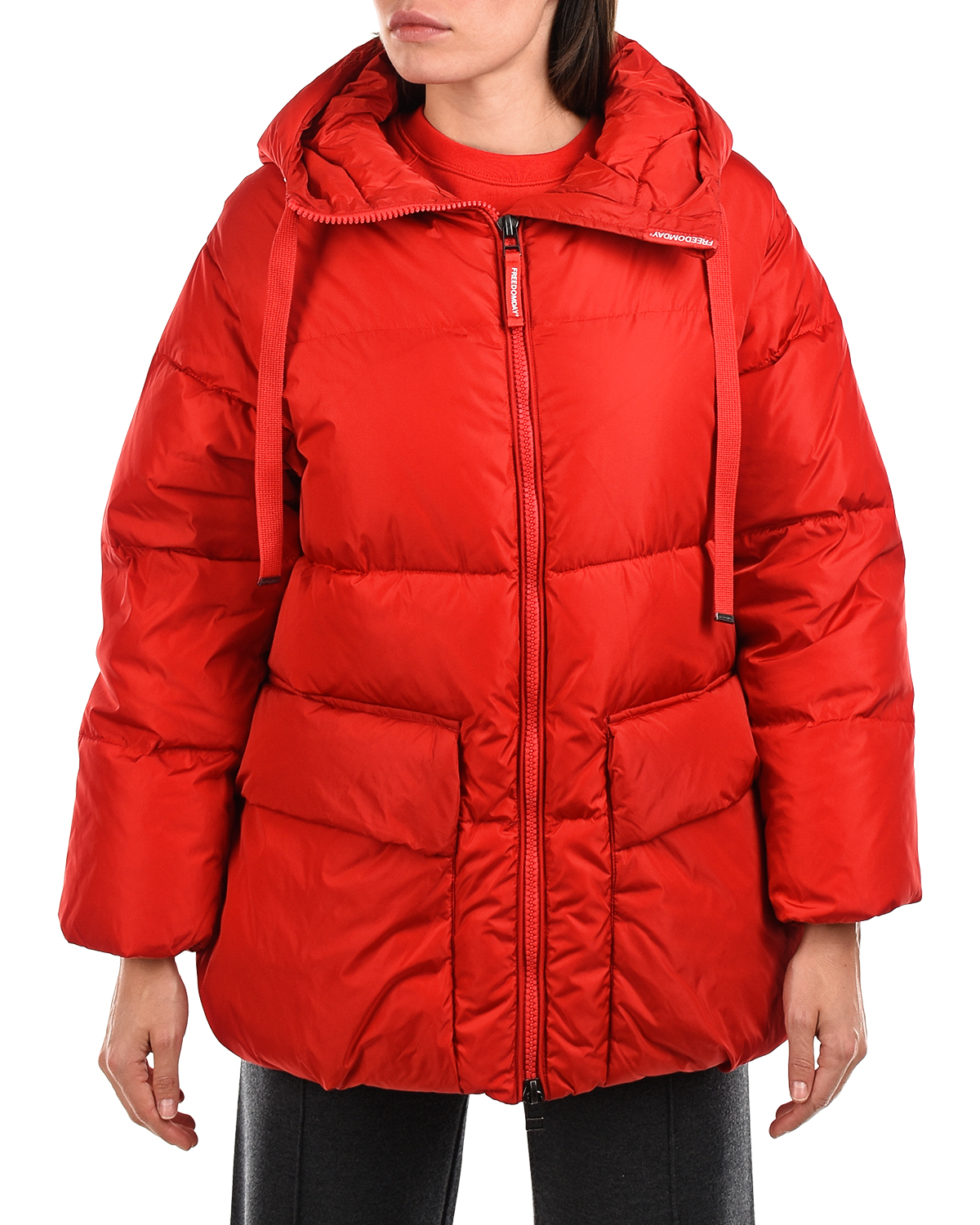 Красная куртка с контрастной подкладкой Freedomday, размер 38, цвет красный - фото 8