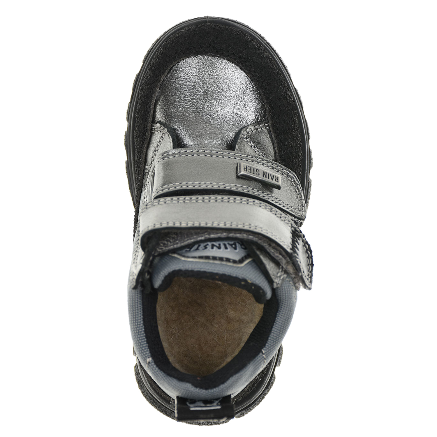 Высокие кроссовки с серебристой отделкой Naturino детские, размер 23, цвет серебристый - фото 4