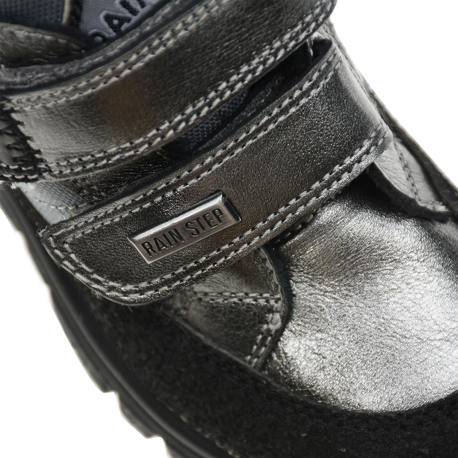 Высокие кроссовки с серебристой отделкой Naturino детские, размер 23, цвет серебристый - фото 6