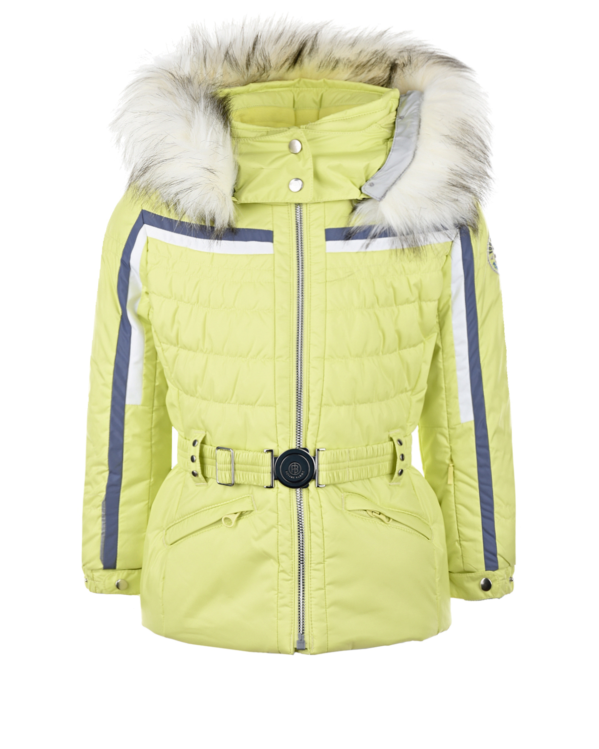 Зимний комплект из салатовой куртки и серого полукомбинезона Poivre Blanc детский, размер 104, цвет салатовый - фото 2