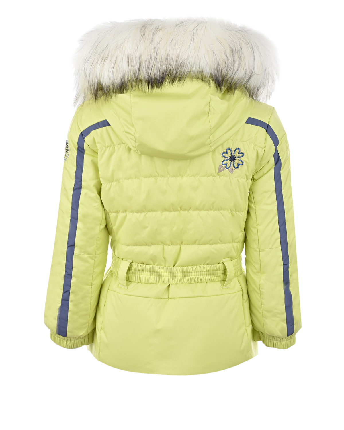 Зимний комплект из салатовой куртки и серого полукомбинезона Poivre Blanc детский, размер 104, цвет салатовый - фото 3