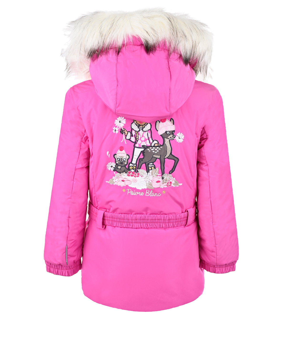 Комплект из розовой куртки и серого полукомбинезона Poivre Blanc детский, размер 104, цвет нет цвета - фото 3