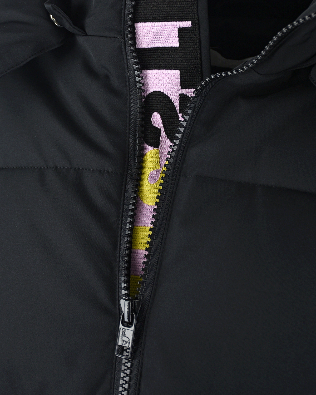Удлиненная куртка с лампасами на рукавах Stella McCartney детская, размер 140, цвет черный - фото 3