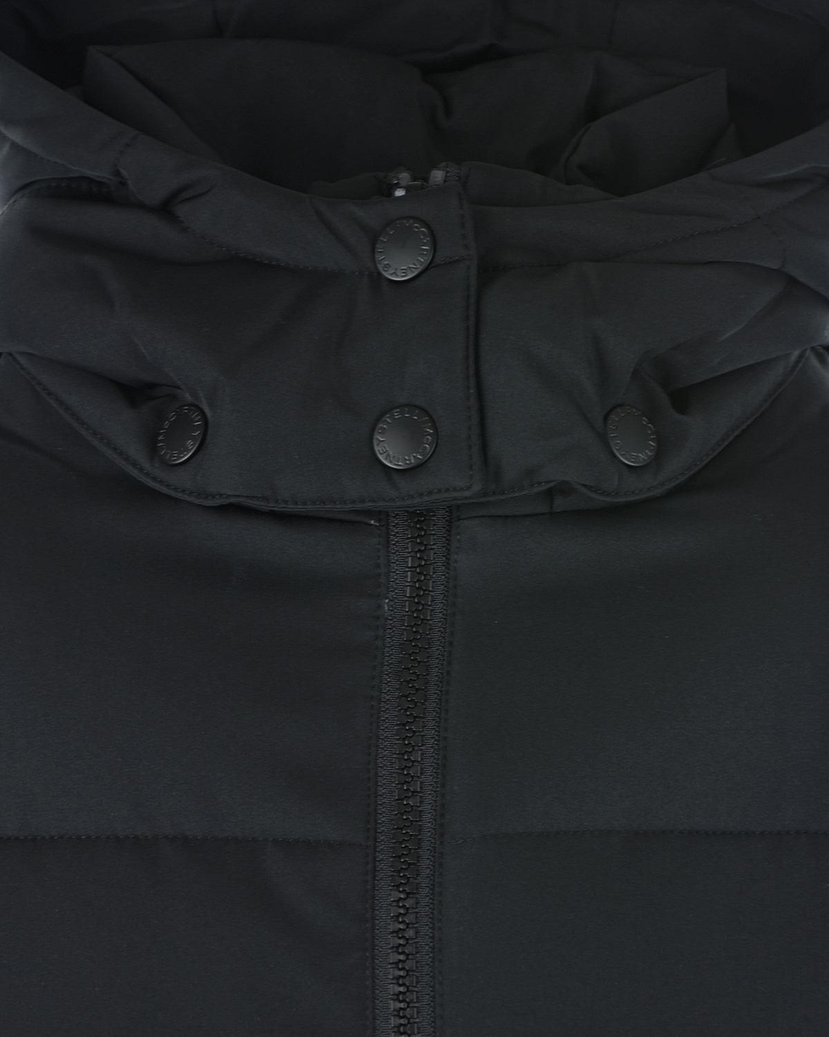 Удлиненная куртка с лампасами на рукавах Stella McCartney детская, размер 140, цвет черный - фото 6
