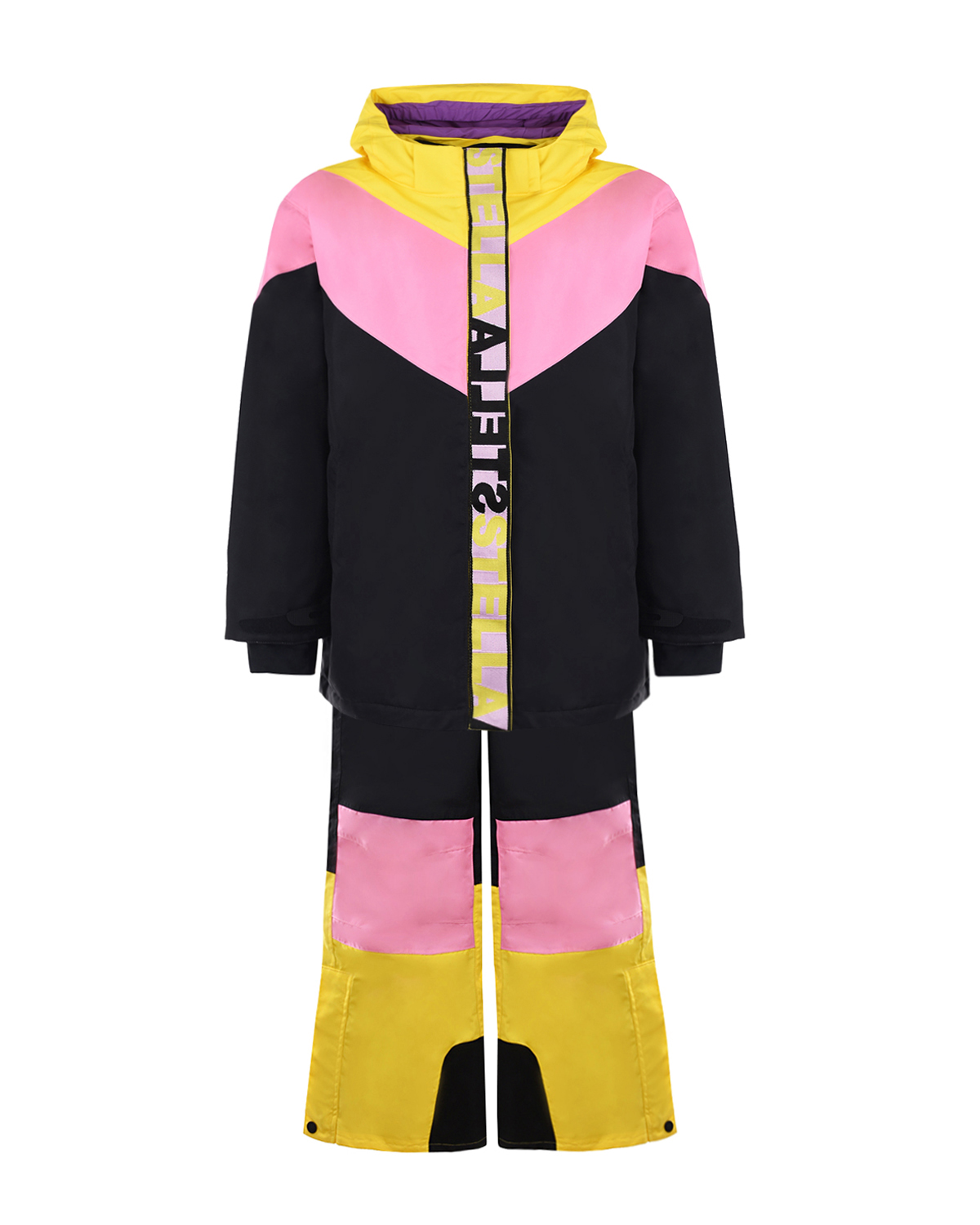 Комплект из куртки и полукомбинезона для девочки Stella McCartney детский, размер 128, цвет мультиколор - фото 1