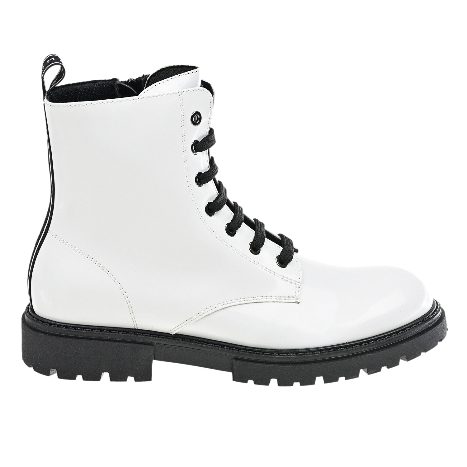 Высокие белые ботинки Tommy Hilfiger детские, размер 30, цвет белый - фото 2