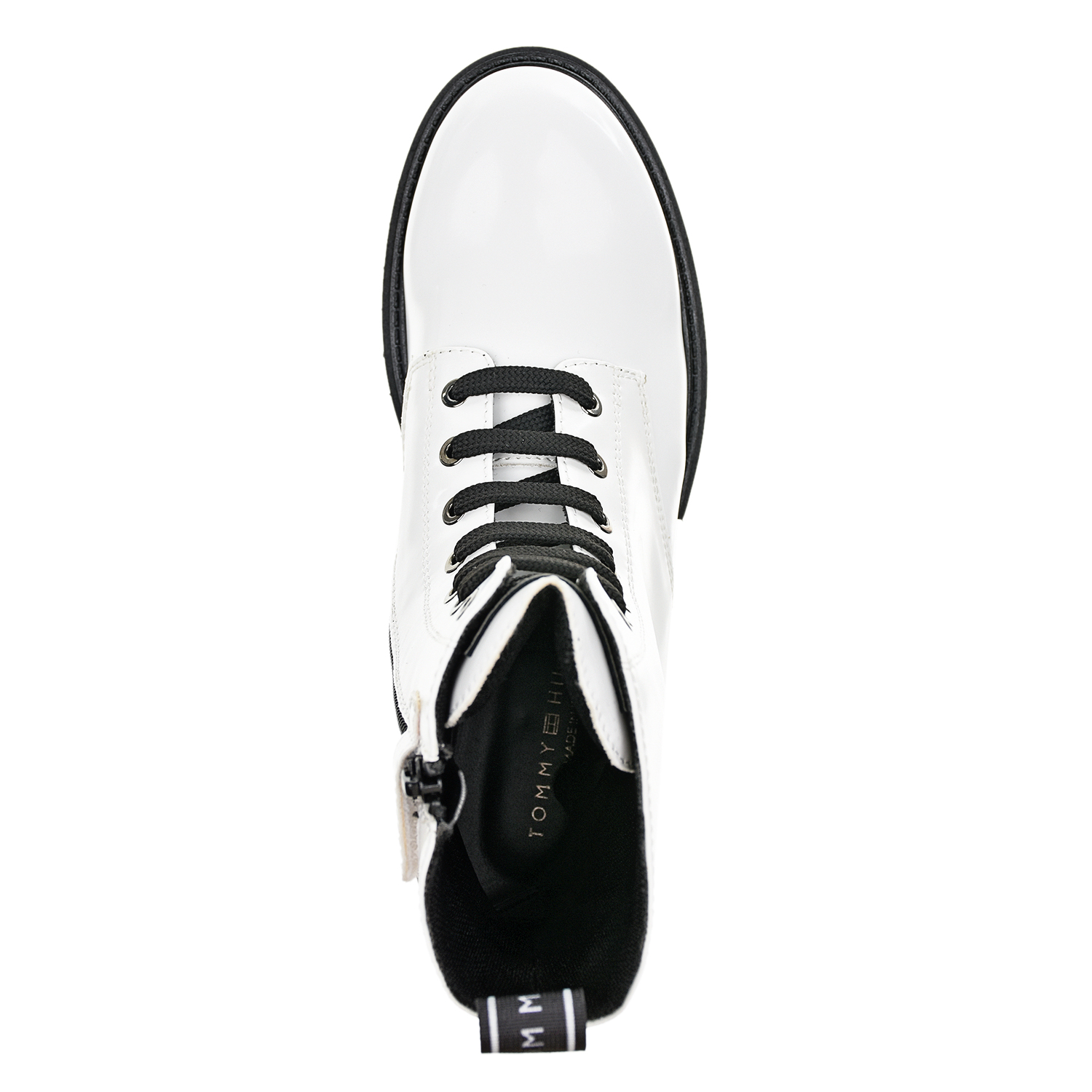 Высокие белые ботинки Tommy Hilfiger детские, размер 30, цвет белый - фото 5