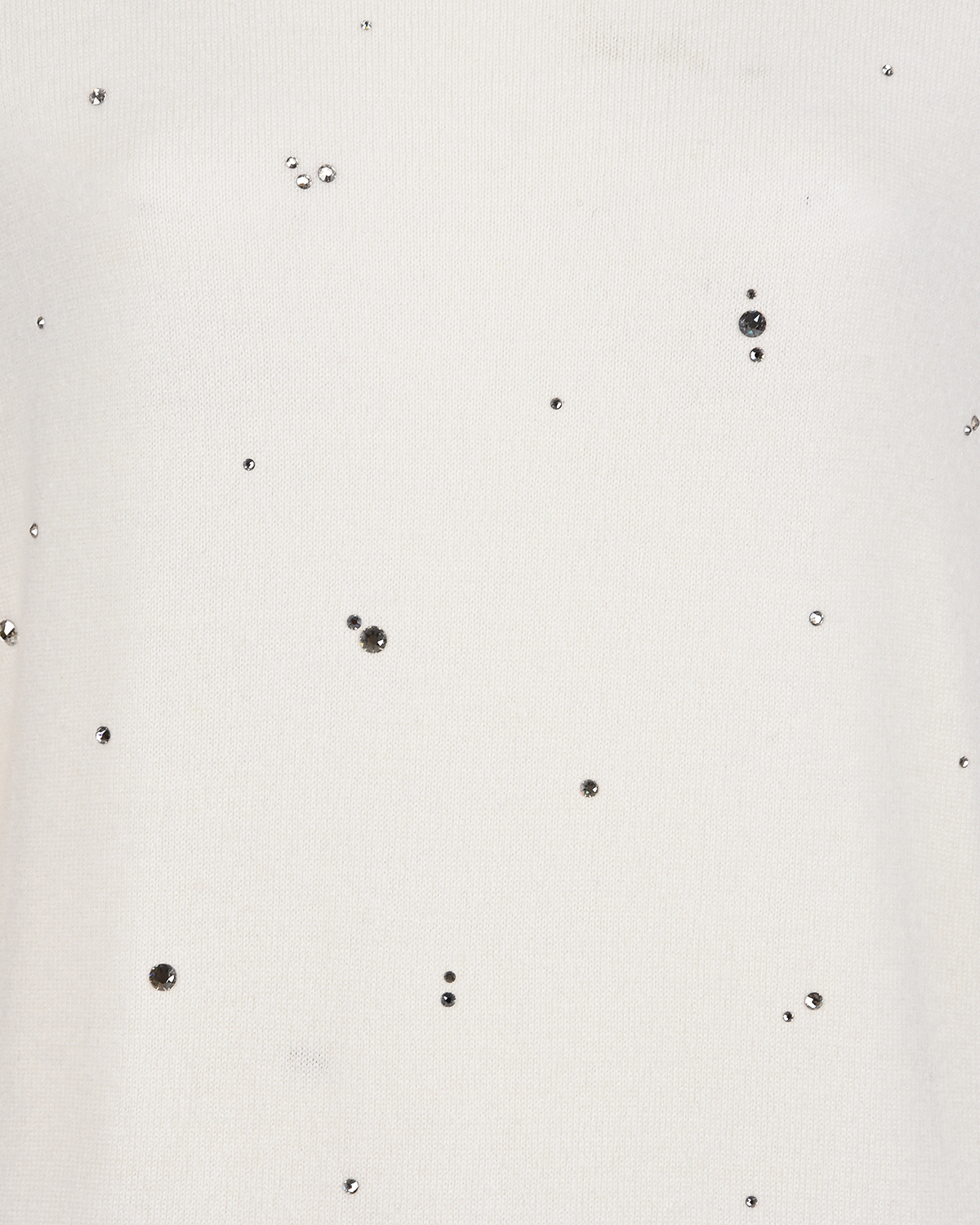 Джемпер из кашемира со стразами Swarovski William Sharp, размер 42, цвет белый - фото 3